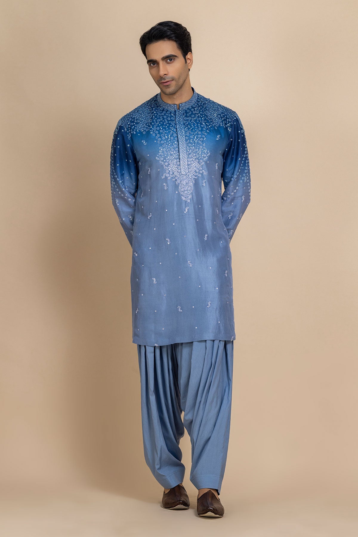 Neel Ombre Kurta & Salwar Set