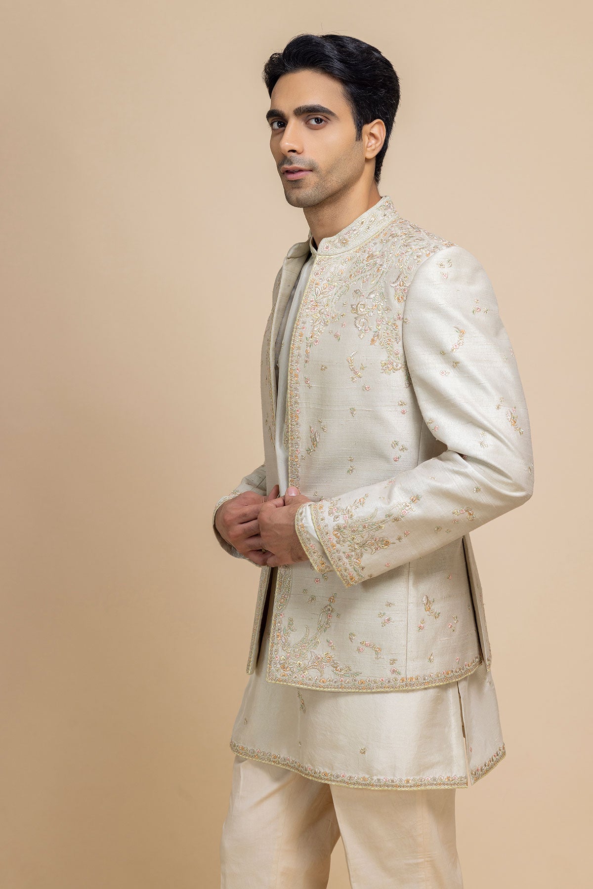 Nehrav Short Jacket Set