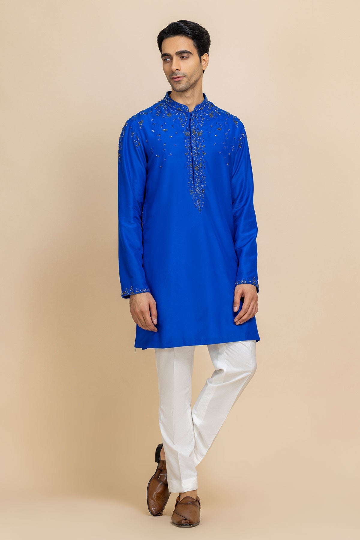 Azure Edge Kurta & Pant set