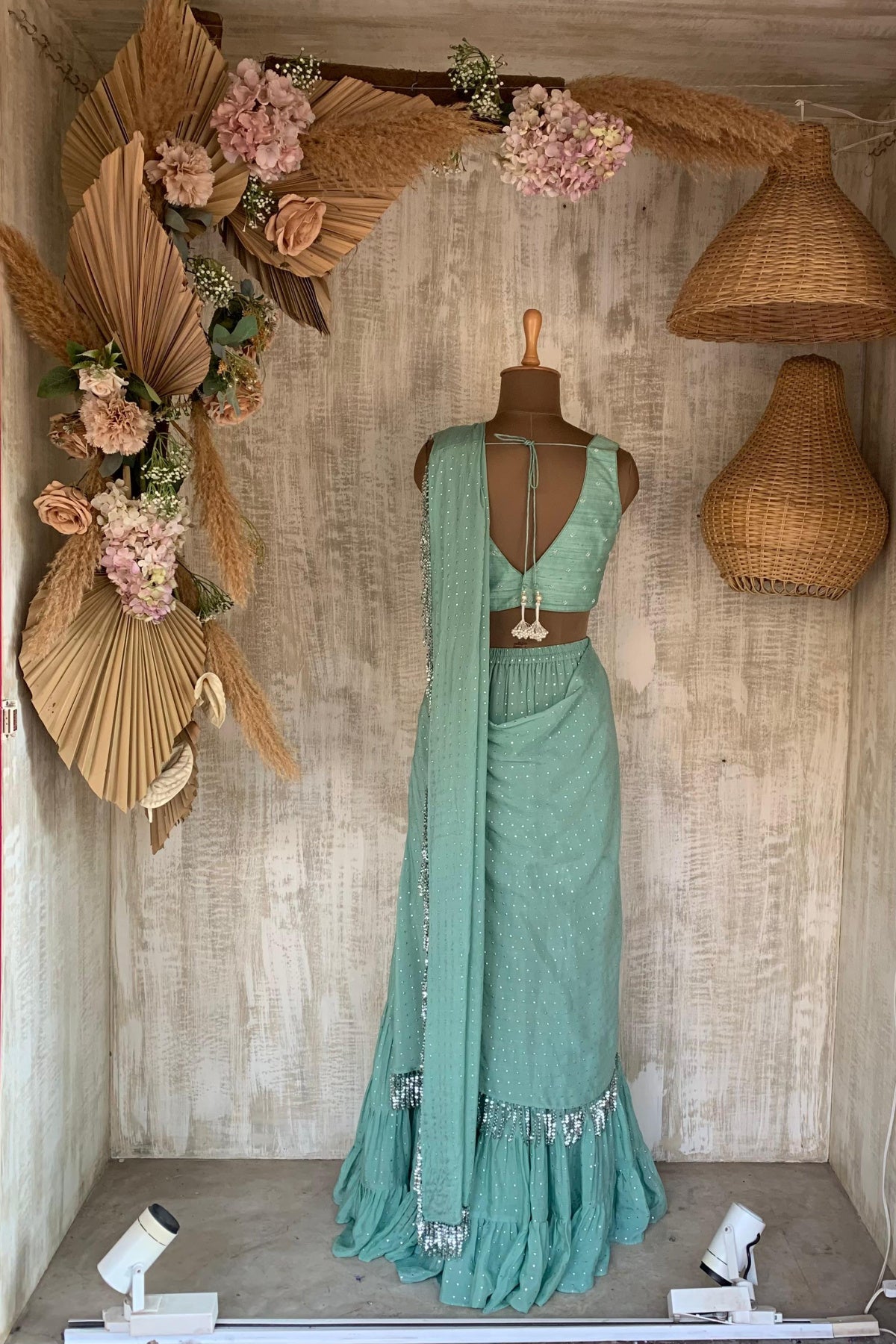 Sea Green Lara Saree - Ready to ship