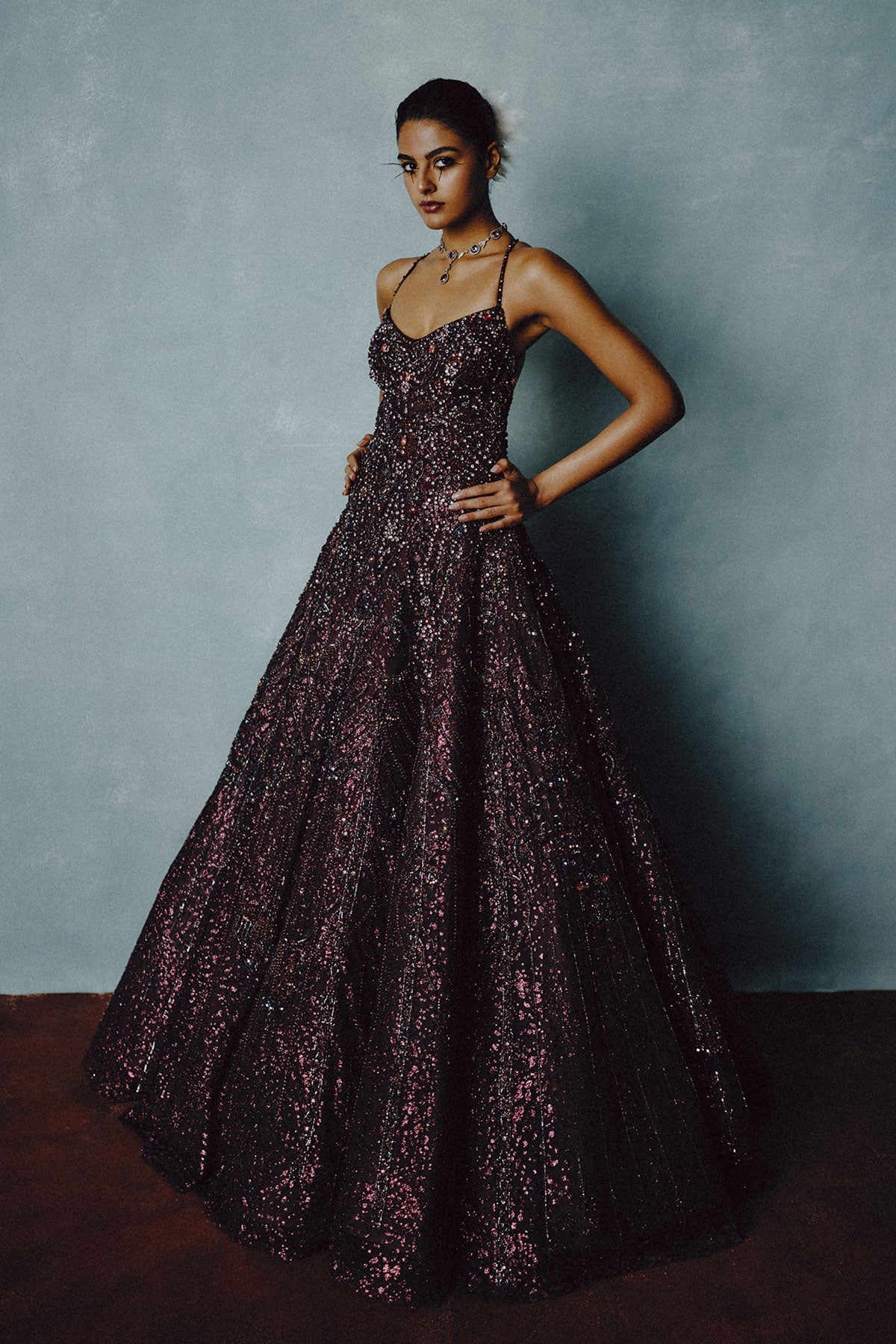 Celestial Plum Radiance Gown