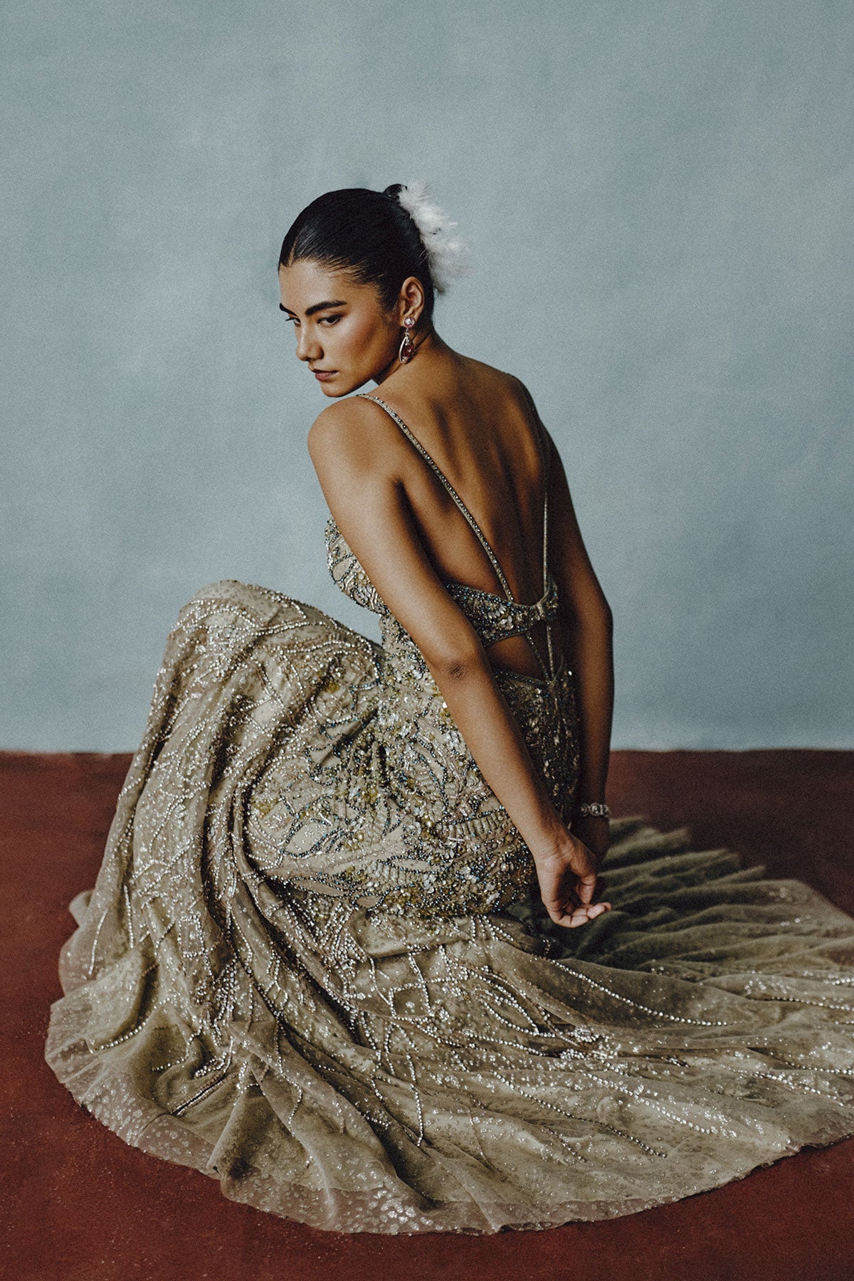 Gilded Stellar Embellished Gown