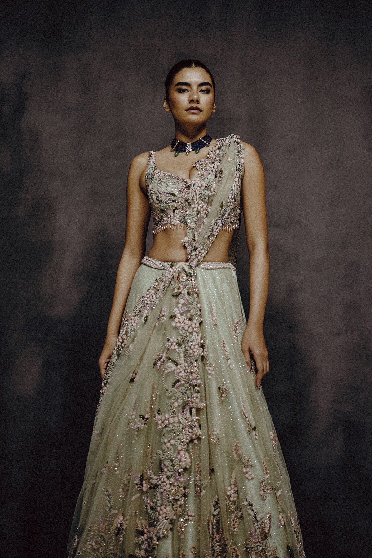 Verde Bloom  Lehenga