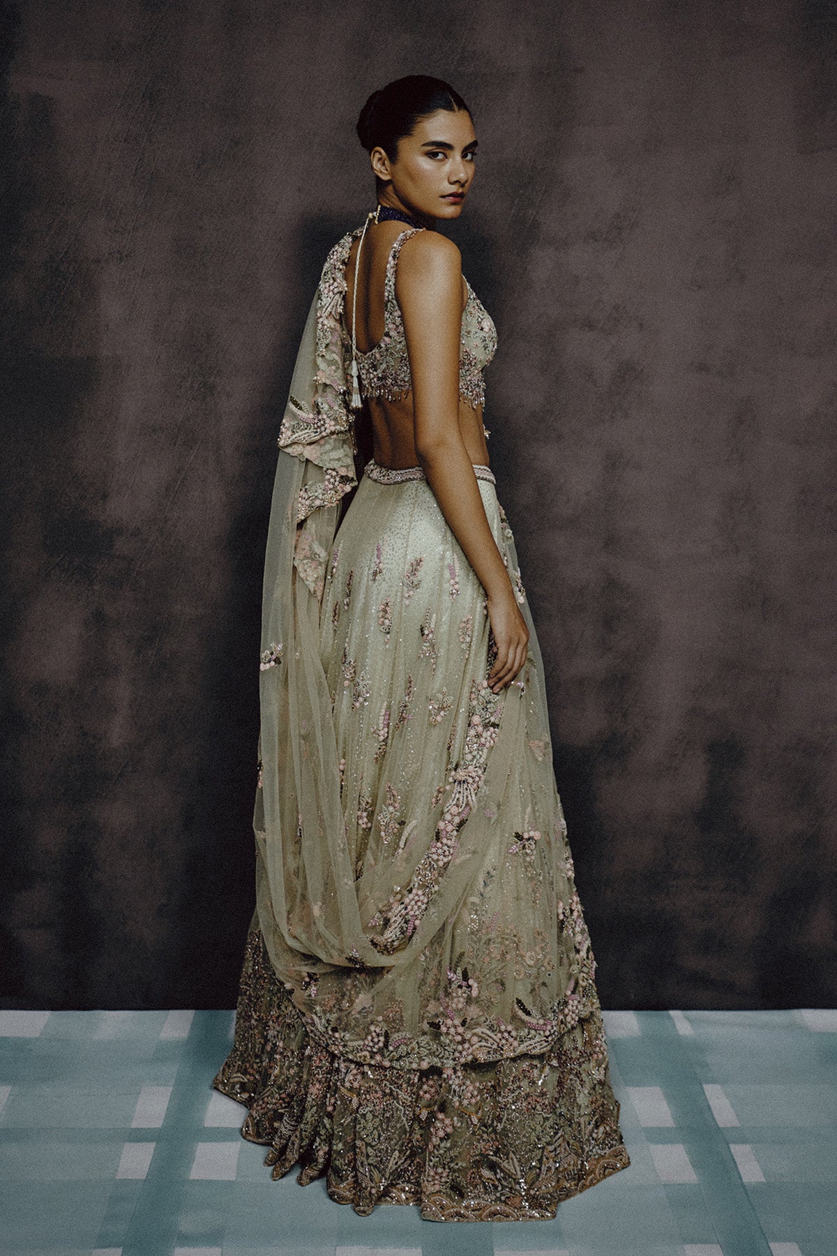 Verde Bloom  Lehenga