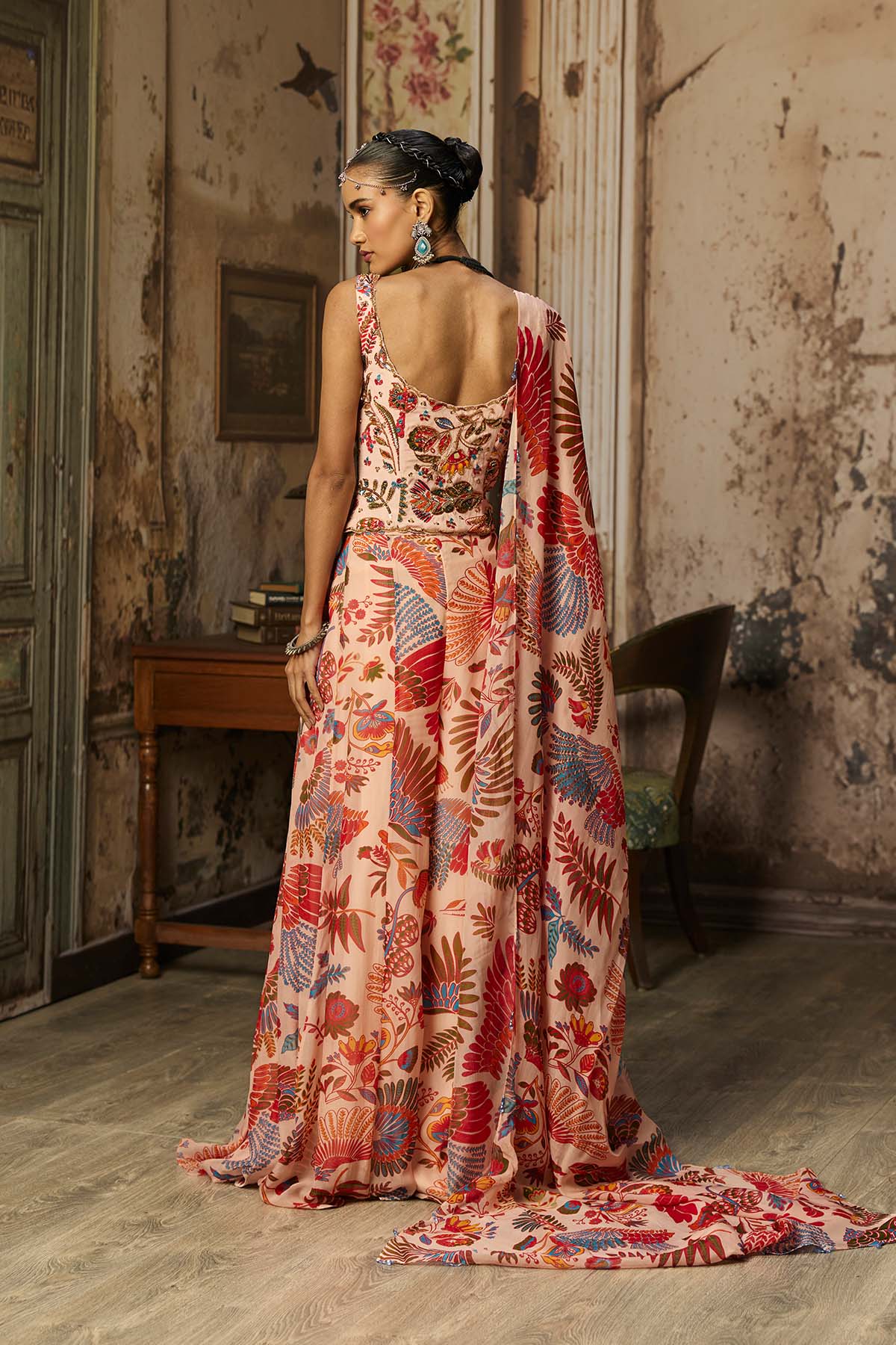 BLUSH PINK PRINTED AND HIGHLIGHTED CO-ORD SET
