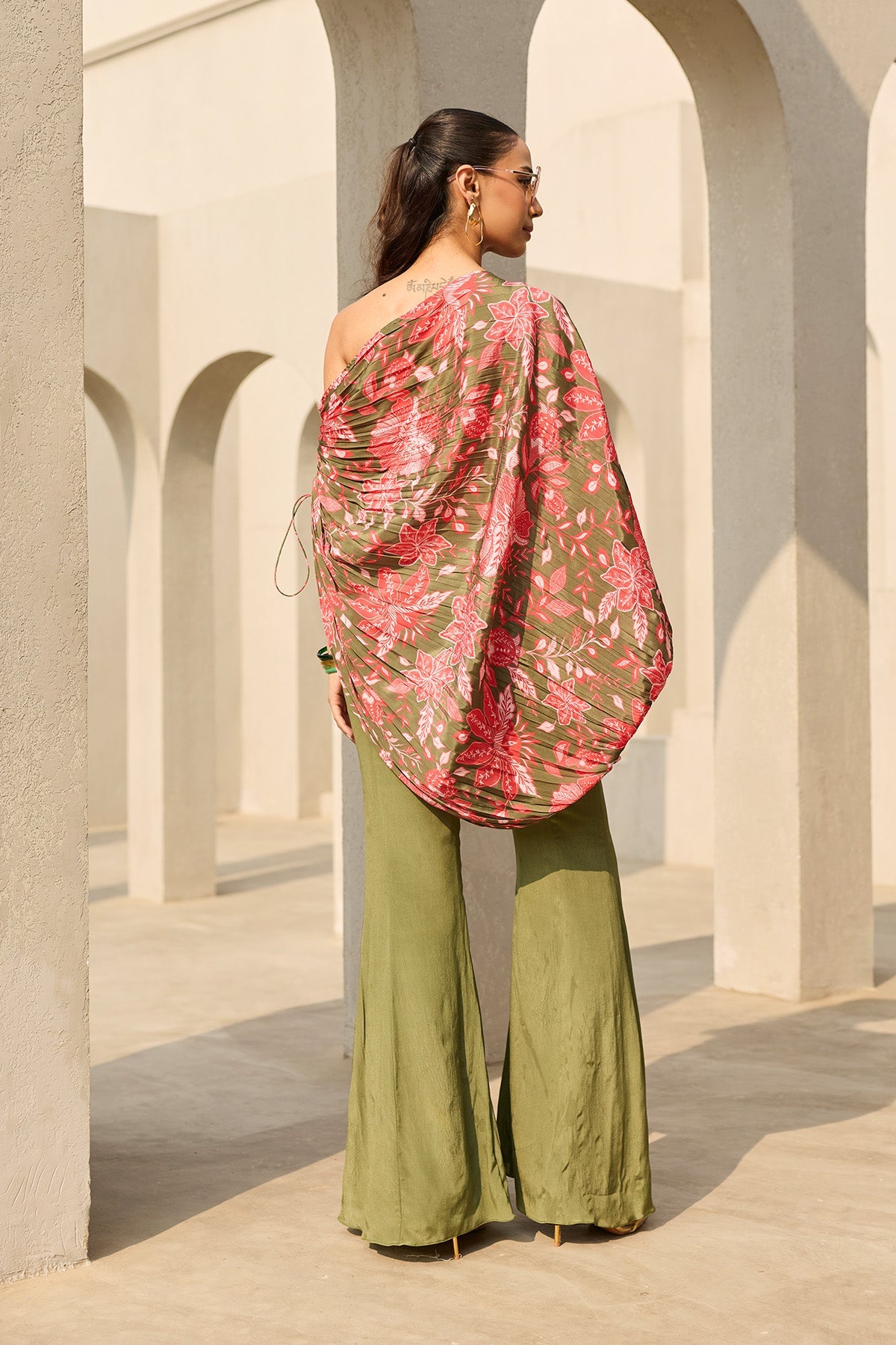 SAGE GREEN FLORAL PRINTED CO-ORD SET