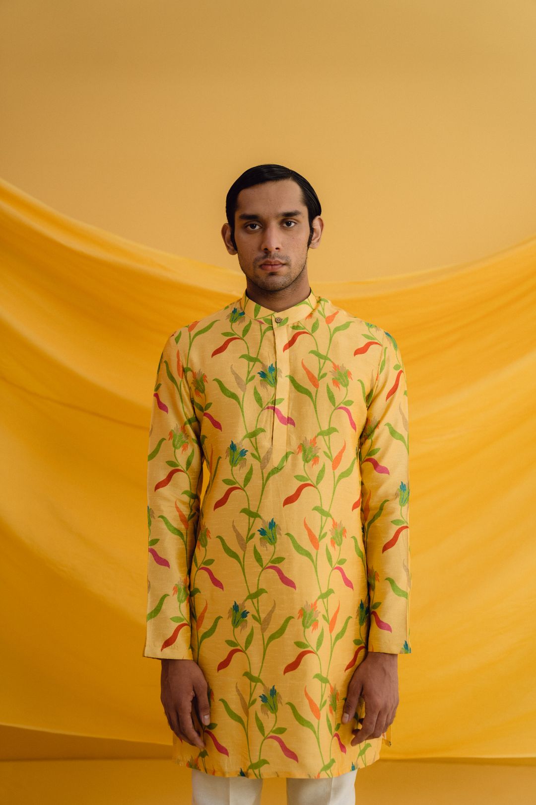 Amber Kurta Set with Cotton Silk Pants