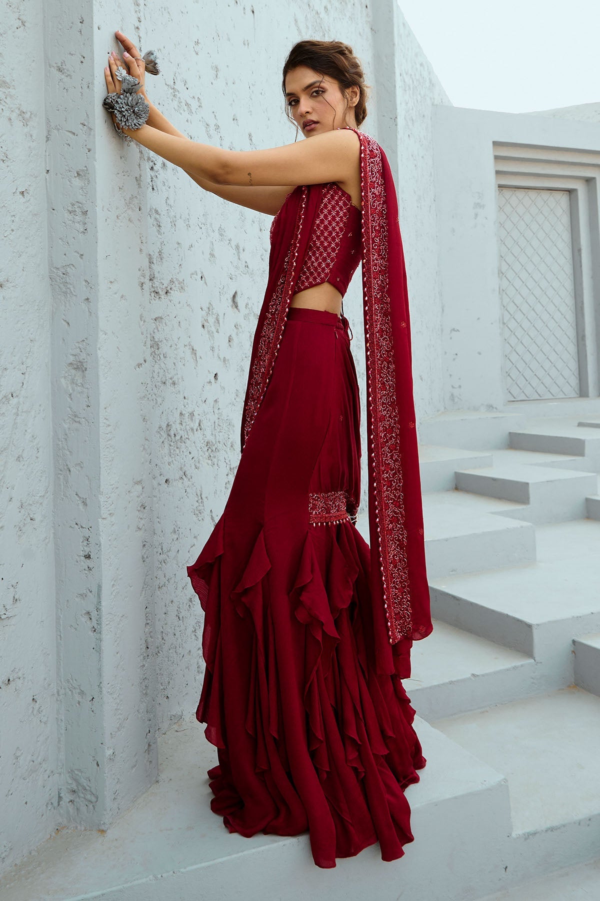 Estelle Corset Pre Drape Saree