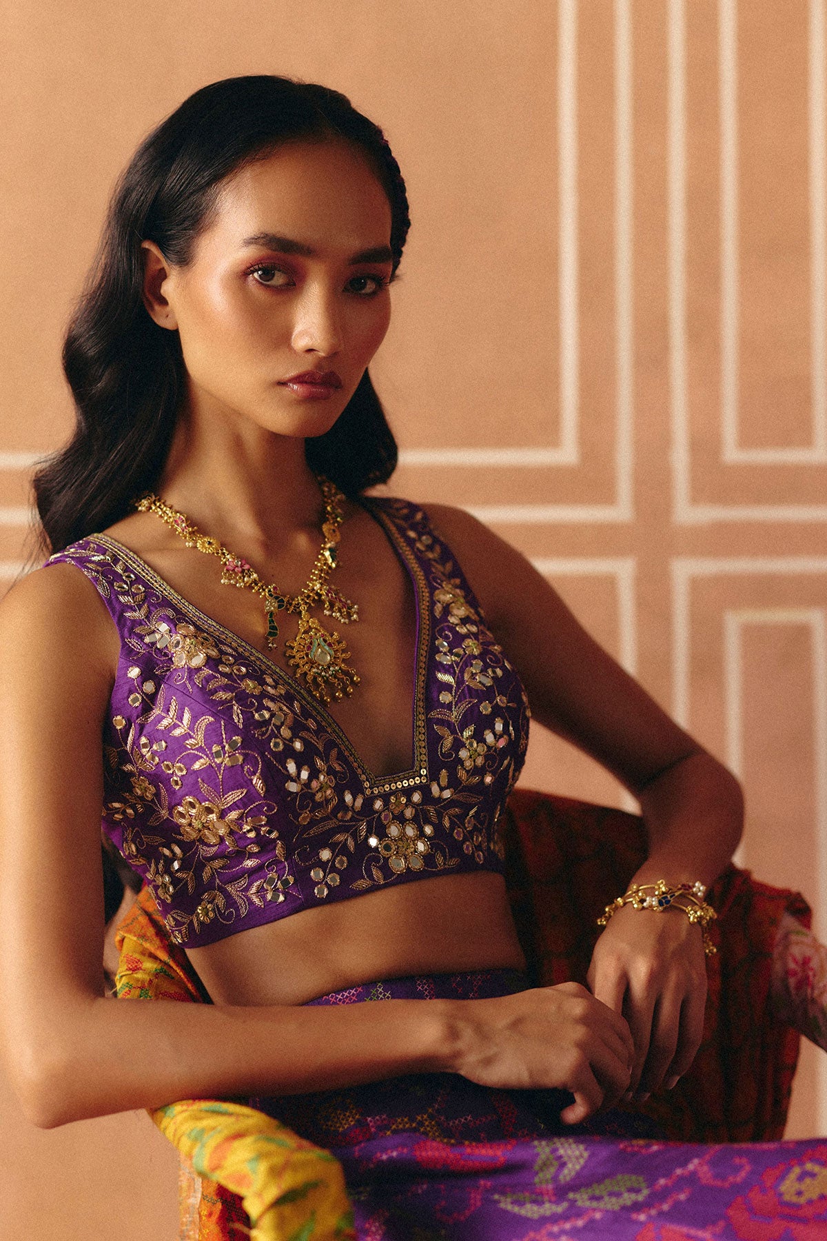 Imperial Violet crop top + pants