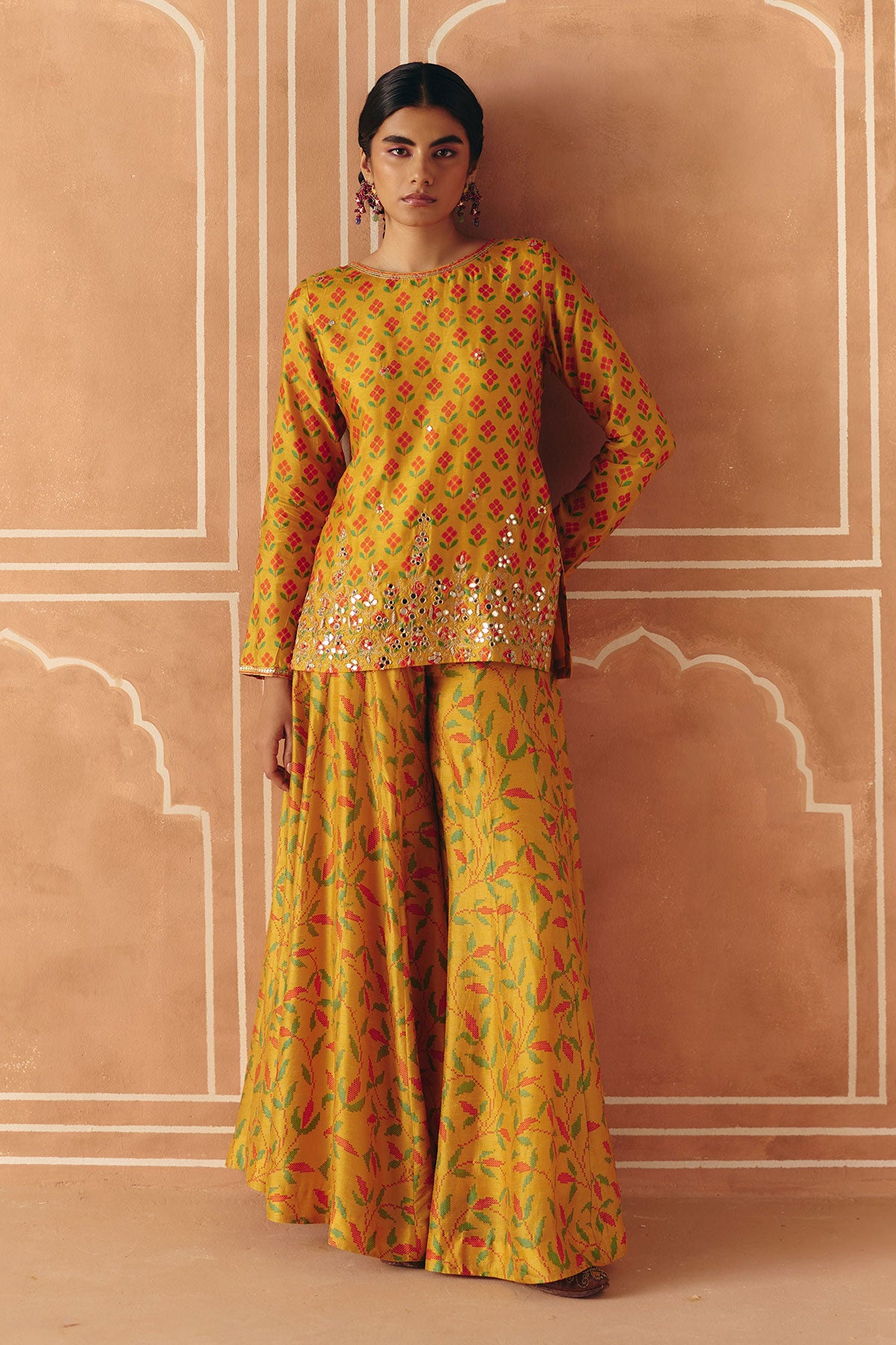 Marigold yellow kurta set