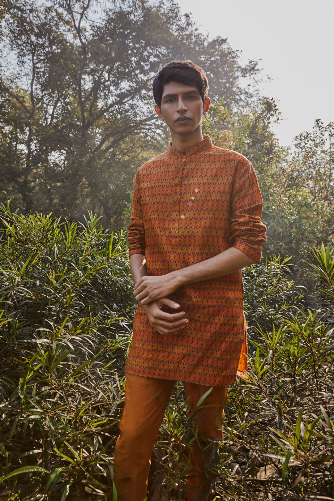 Rust Kurta Set