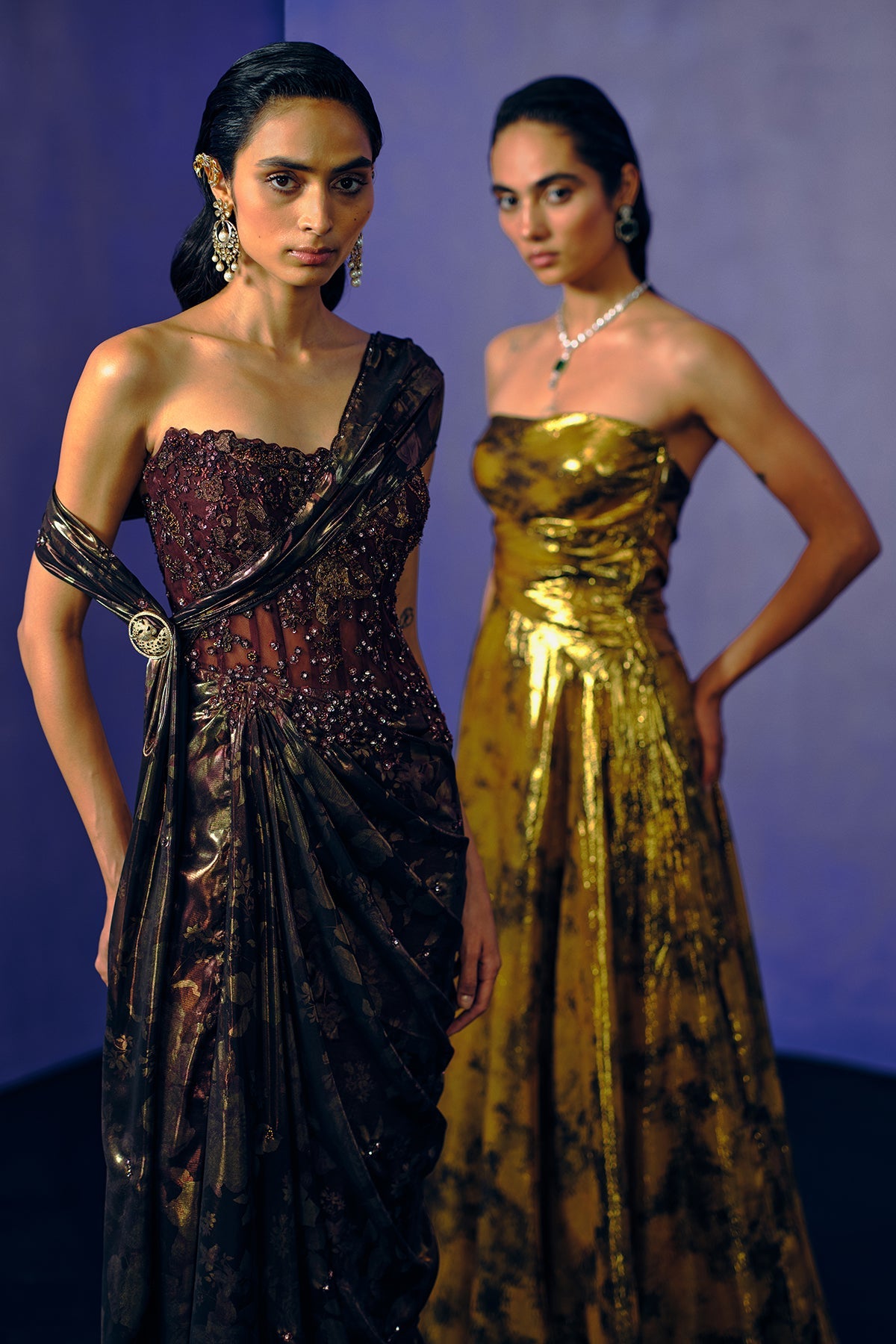 Smoked Bronze Evening Gown