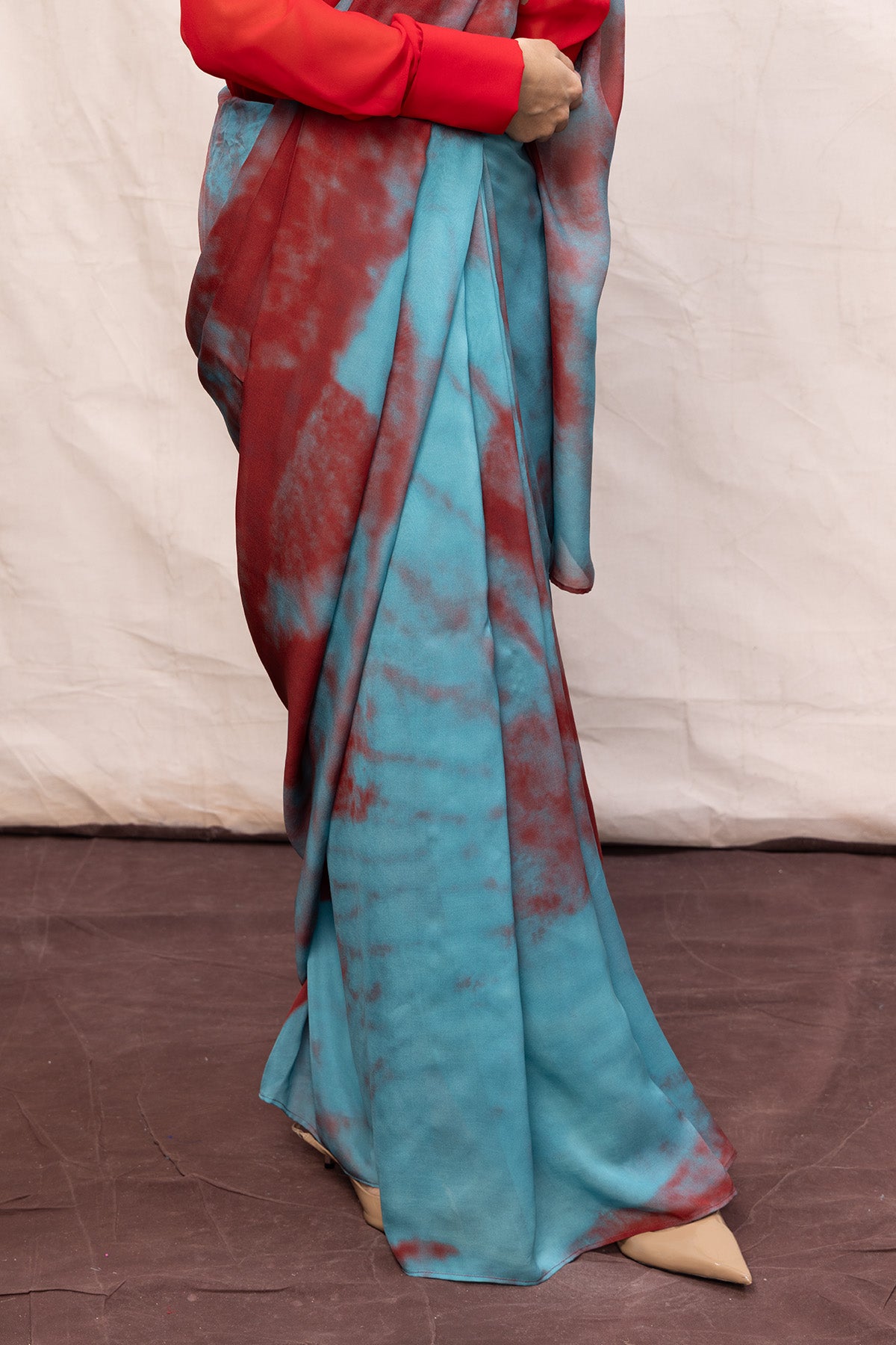 Multicolour Chiffon Digital Print Saree