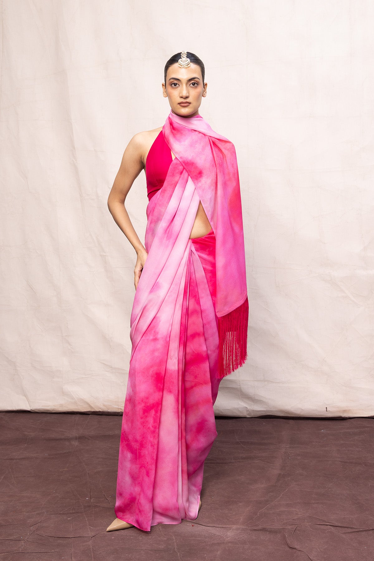 Multicolour Chiffon Digital Print Saree