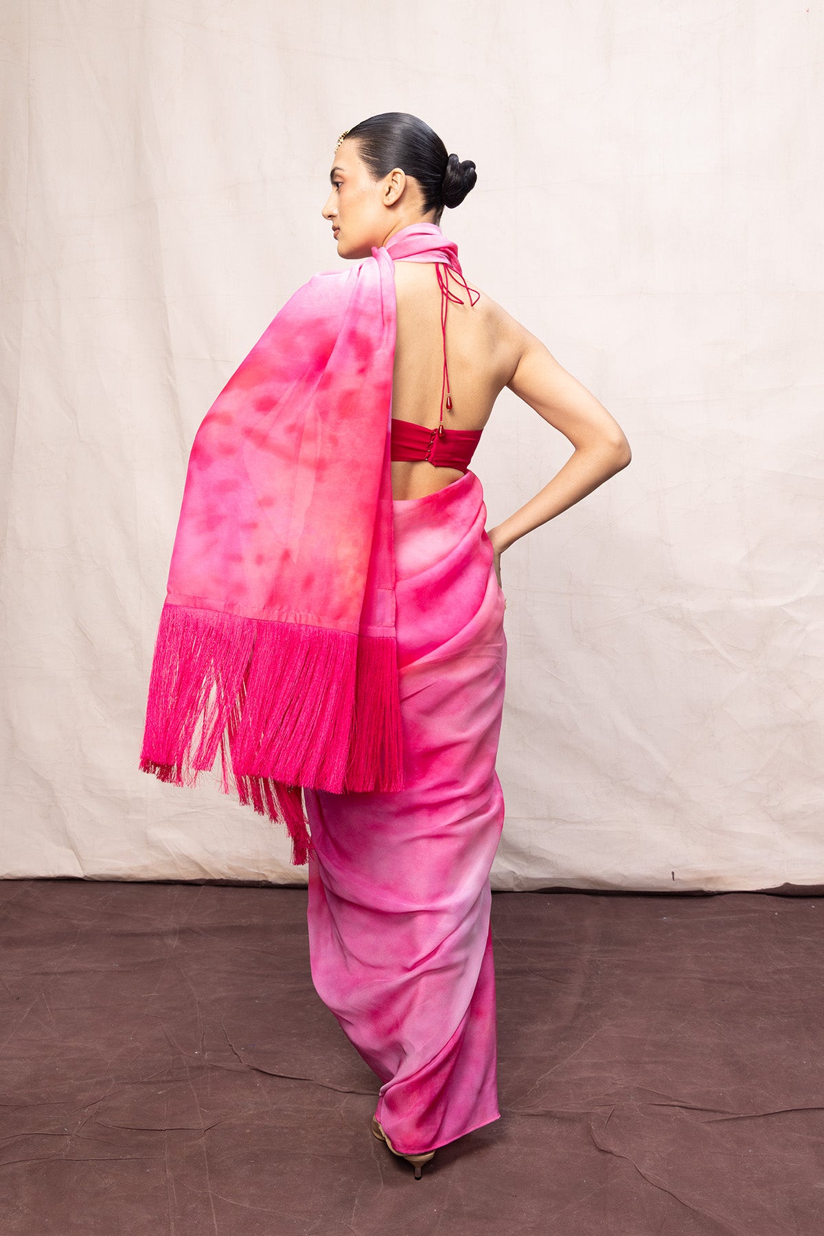 Multicolour Chiffon Digital Print Saree