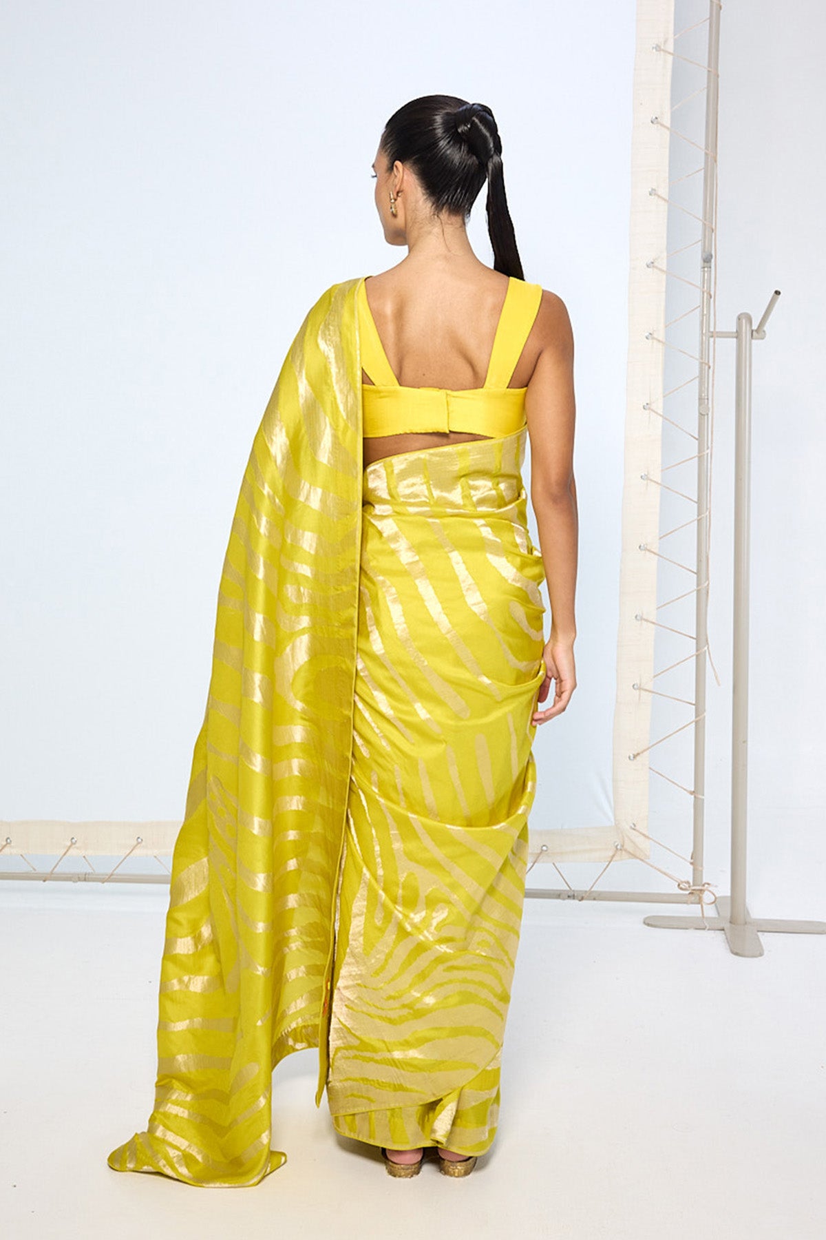 Handwoven Sage Green Silk Saree