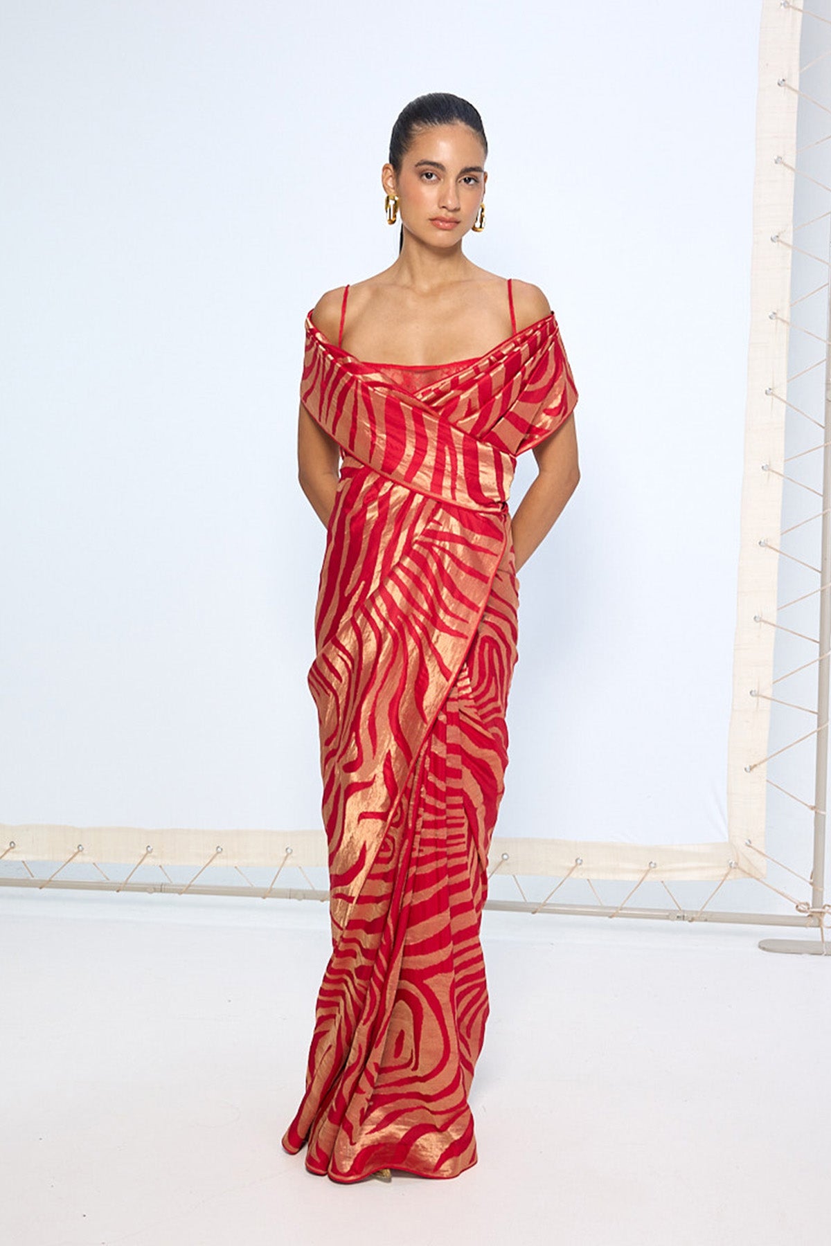 Handwoven Classic Red Silk Saree