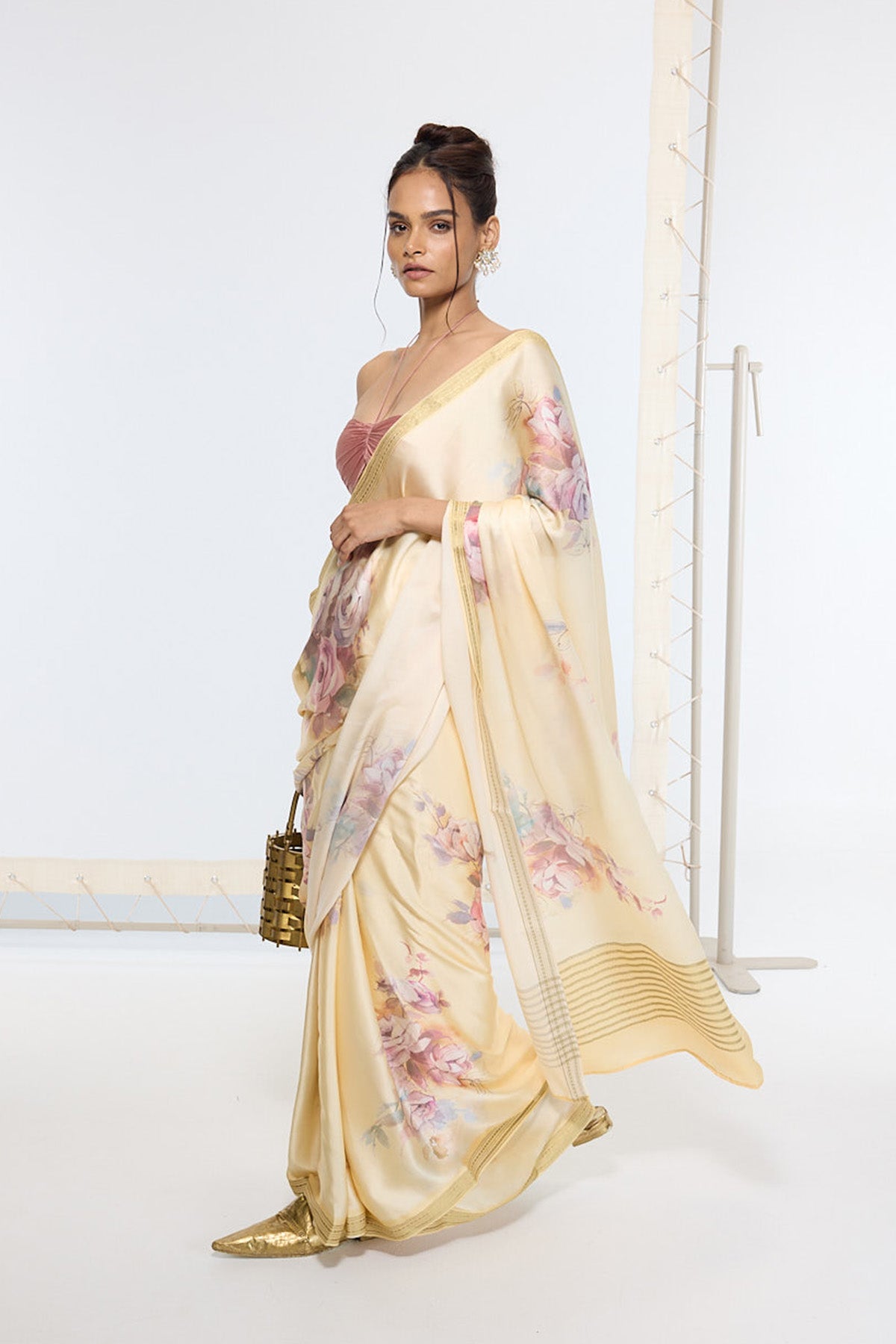 Handwoven Biscotti Printed Saree