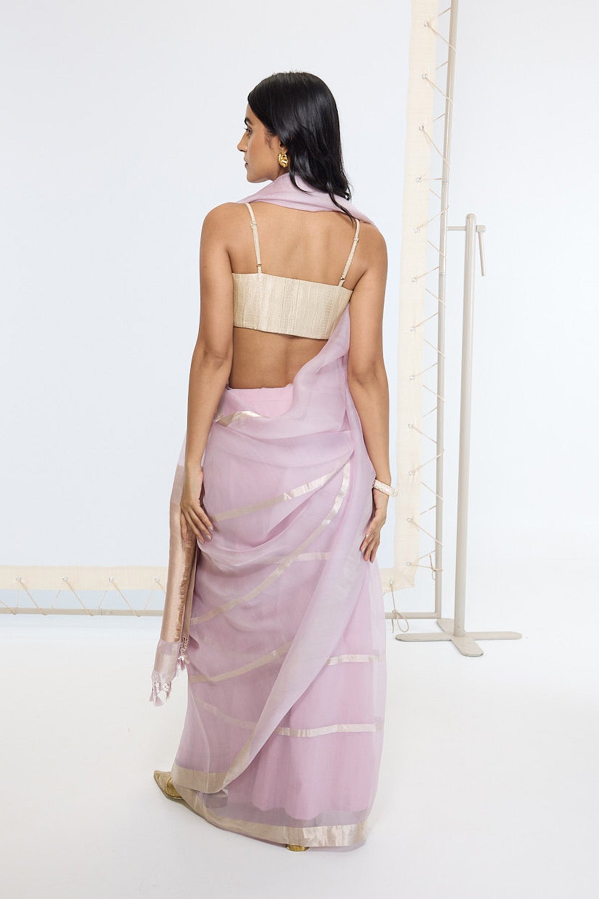 Handwoven Dusty Grape Saree