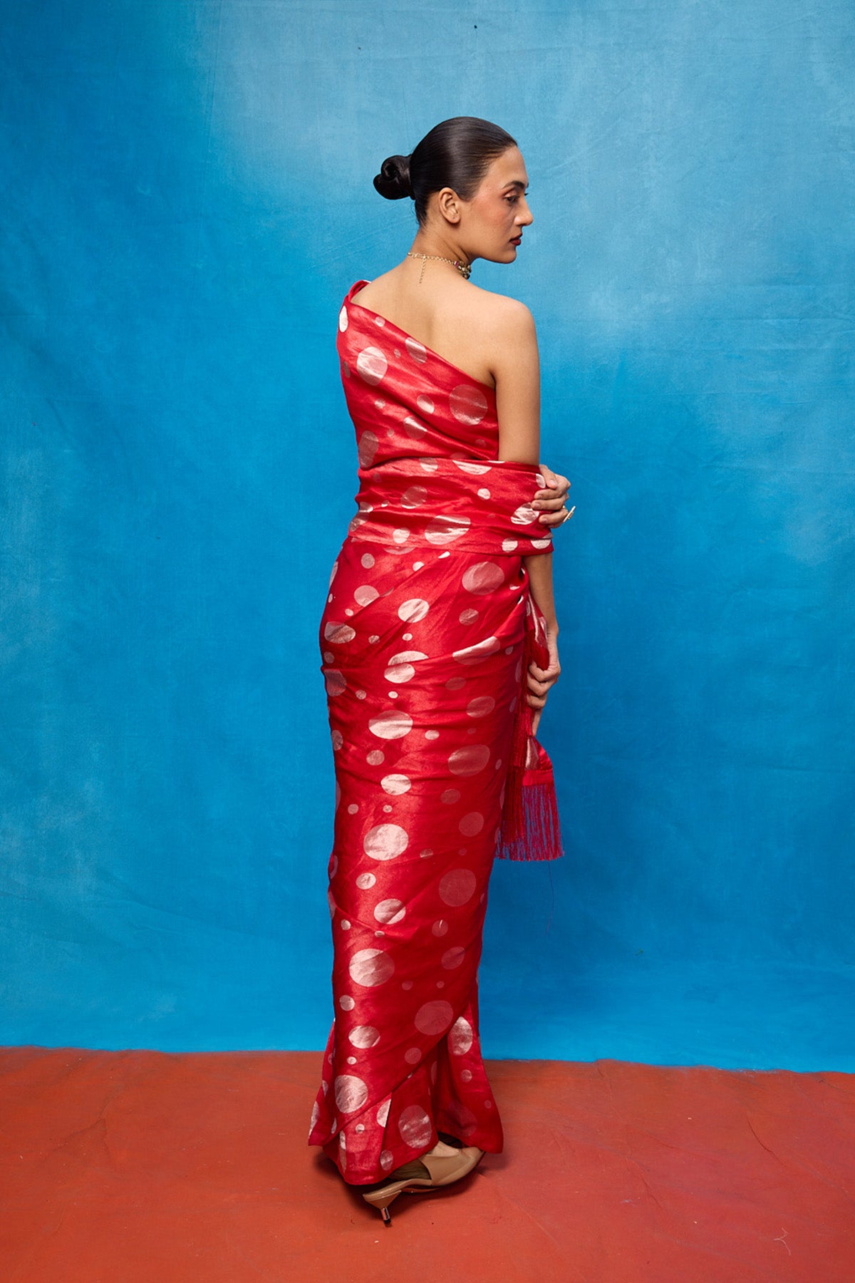 Handwoven Red Silk Banarasi Saree