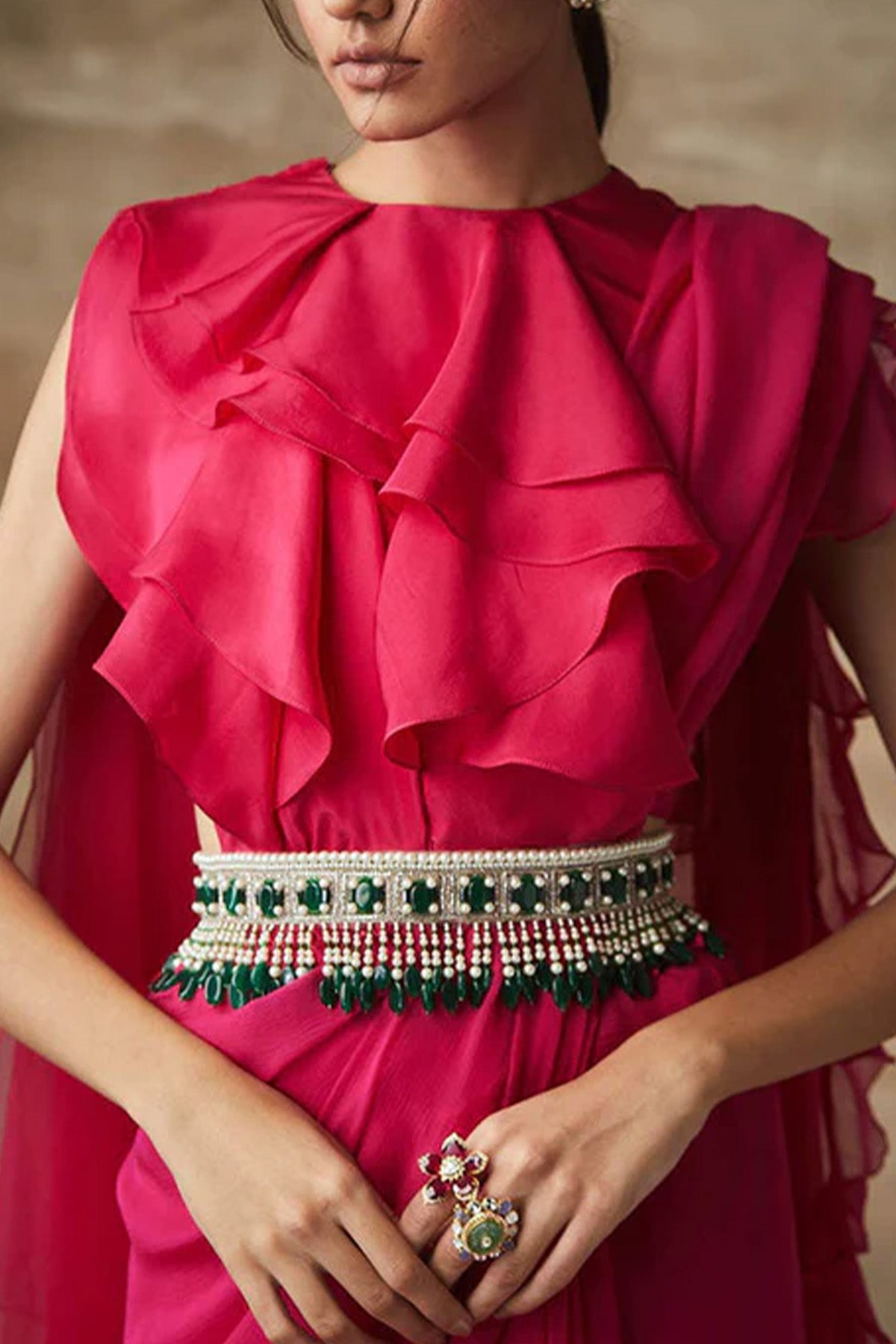 Emerald Bejwelled Belt