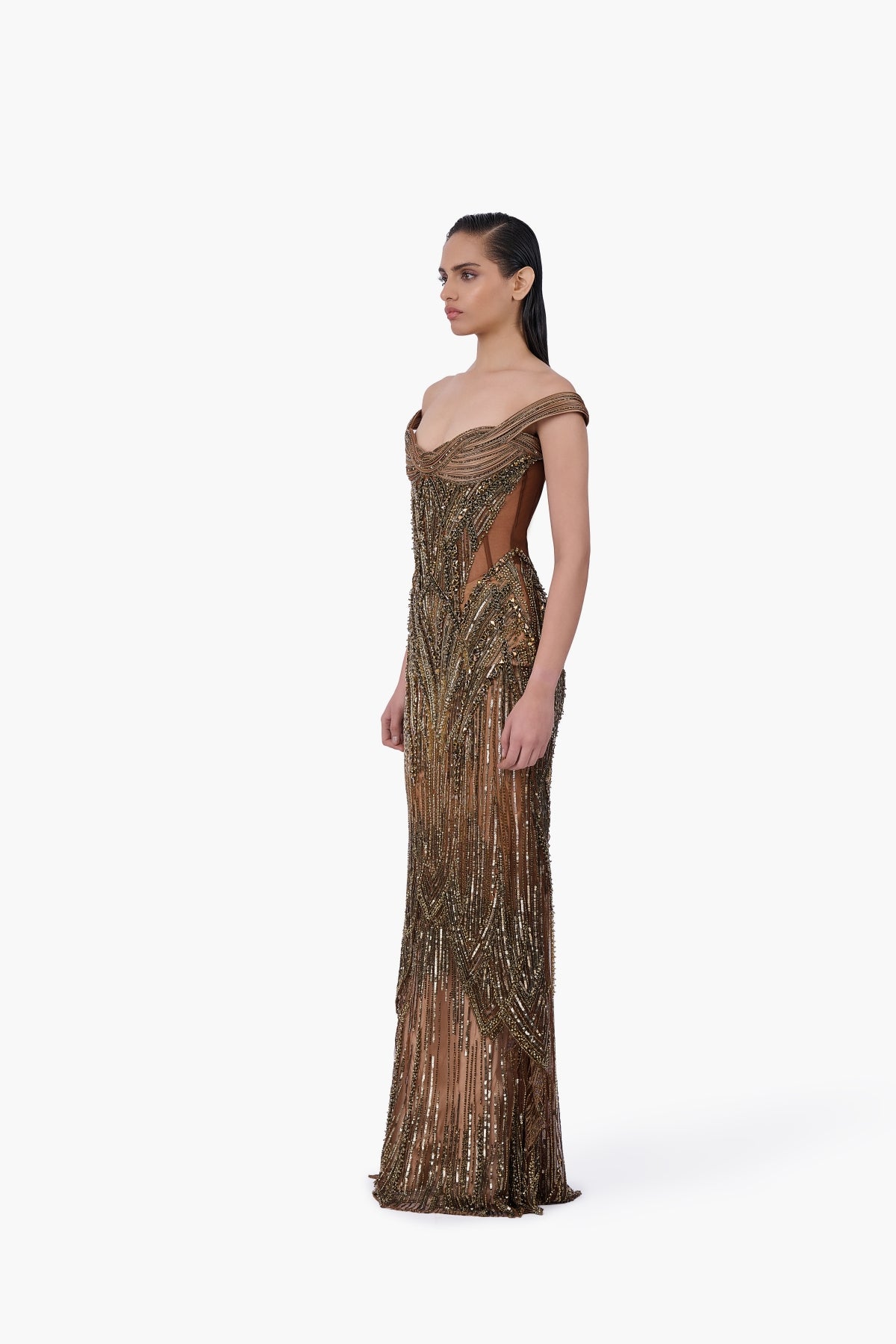 The Regalia Net Gown