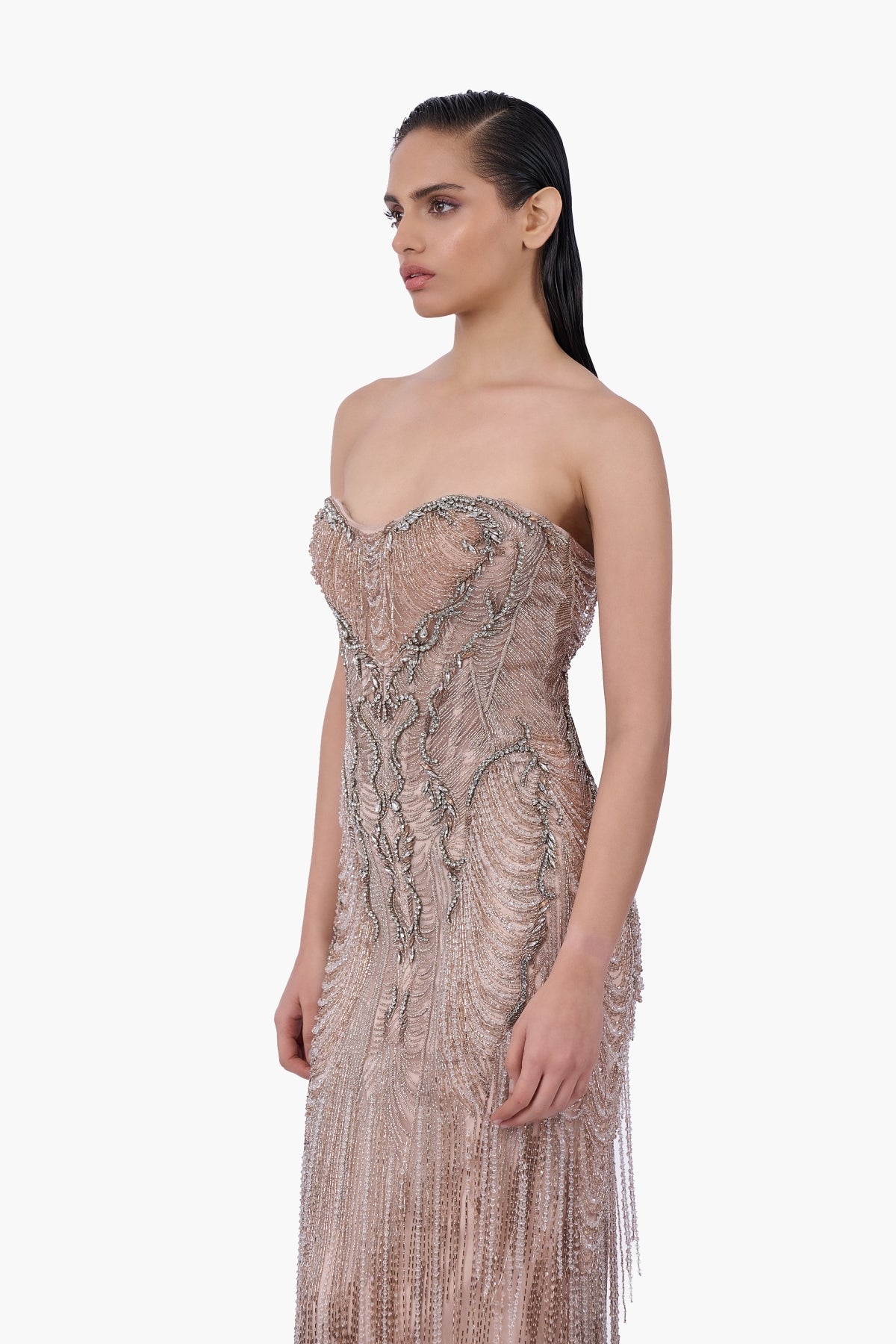 Baroque Cascade Gown