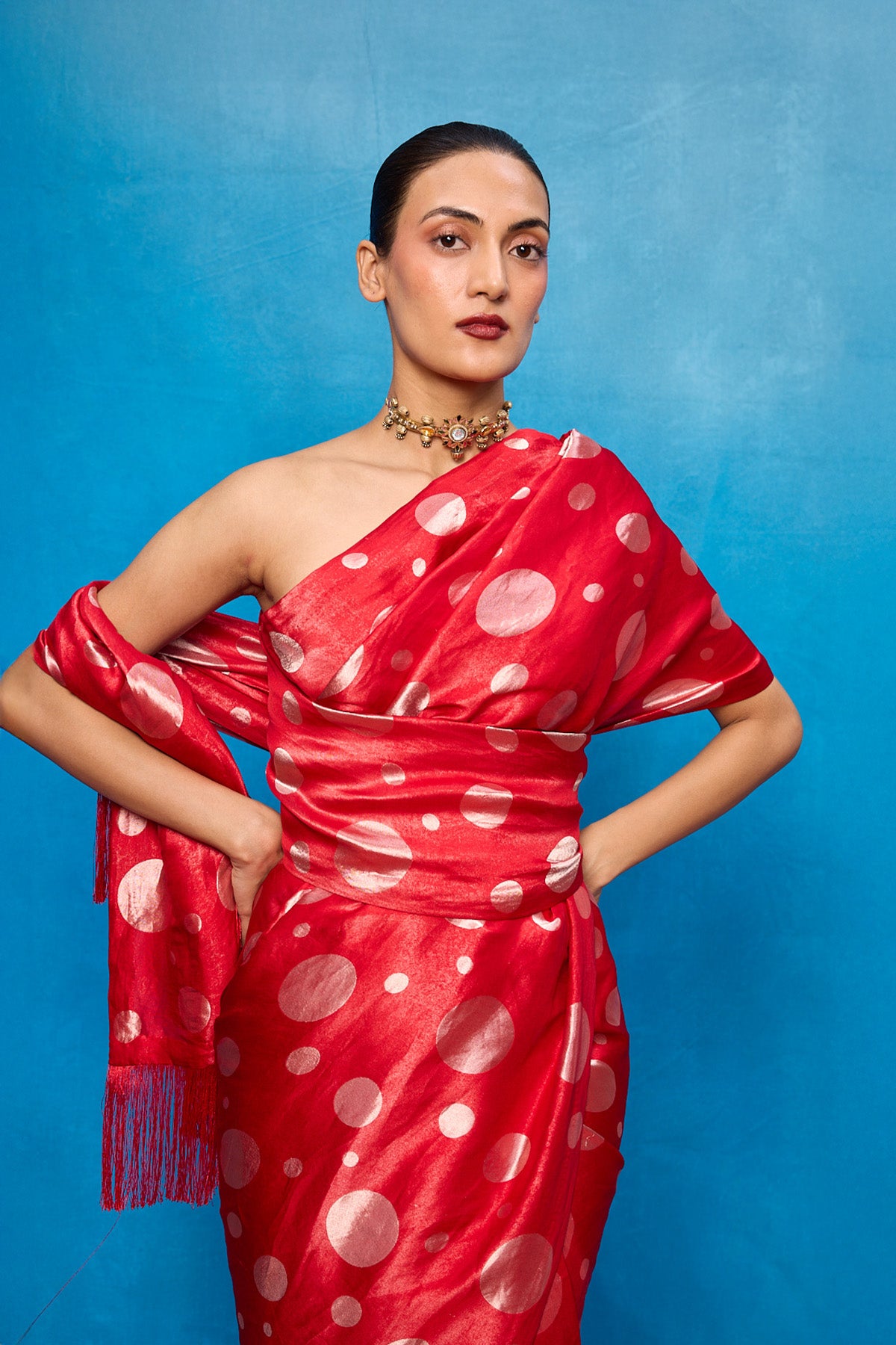 Handwoven Red Silk Banarasi Saree
