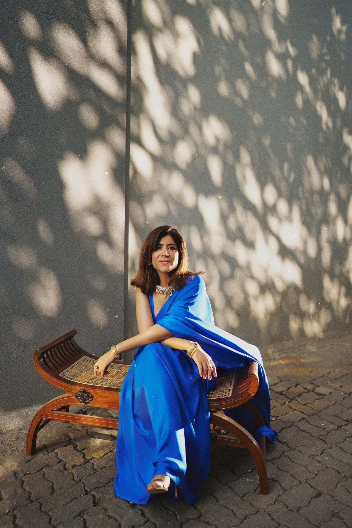 Handwoven Ultramarine Blue Silk Saree