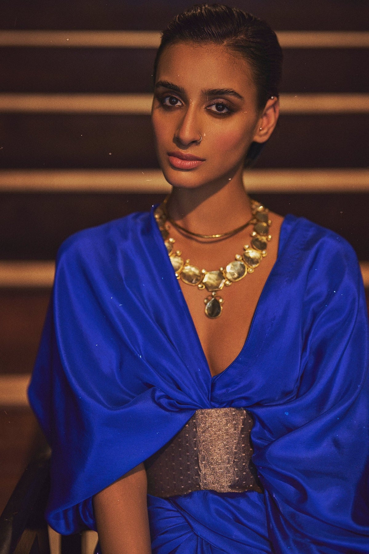 Handwoven Ultramarine Blue Silk Saree