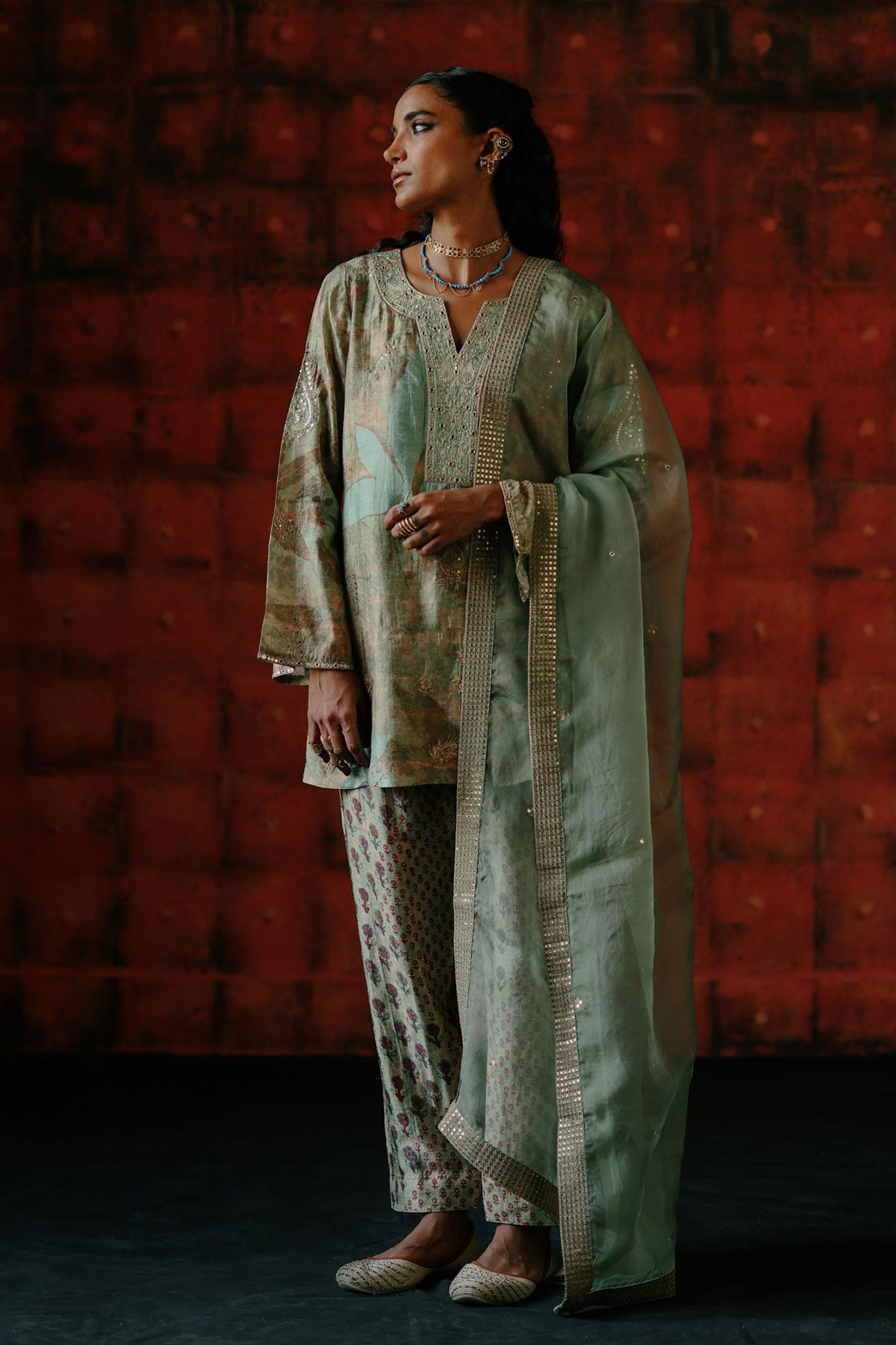 Mint kurta set