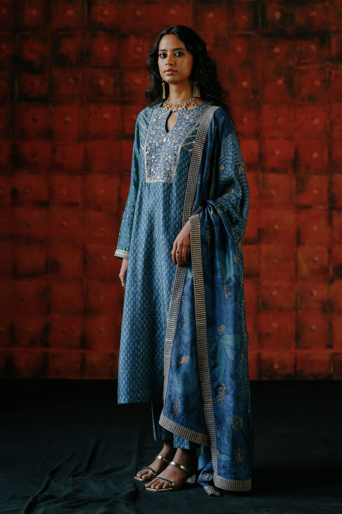 Indigo kurta set