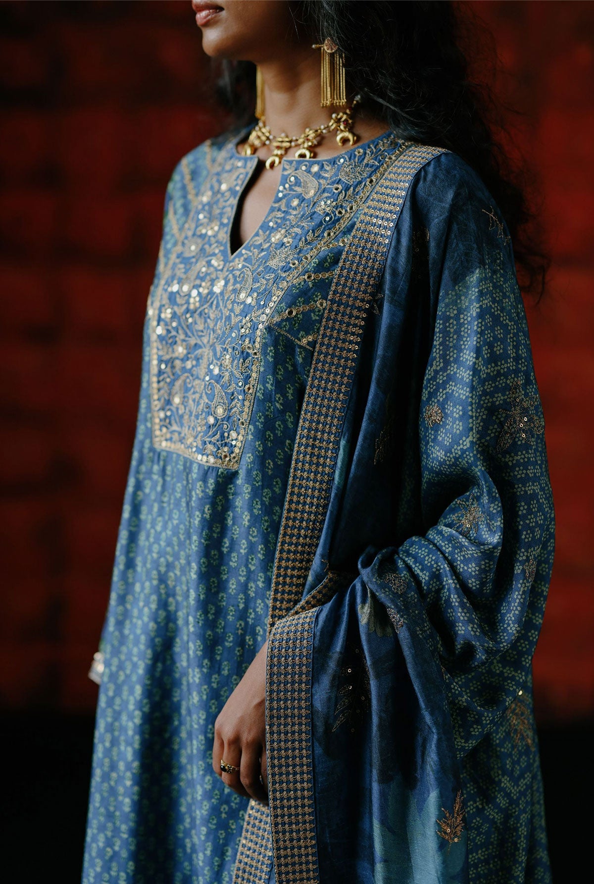 Indigo kurta set