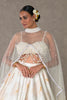 Ivory Nurvi Skirt Set With Sequined Bustier
