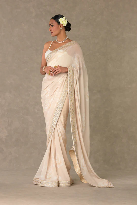 Ecru Gulaab Saree
