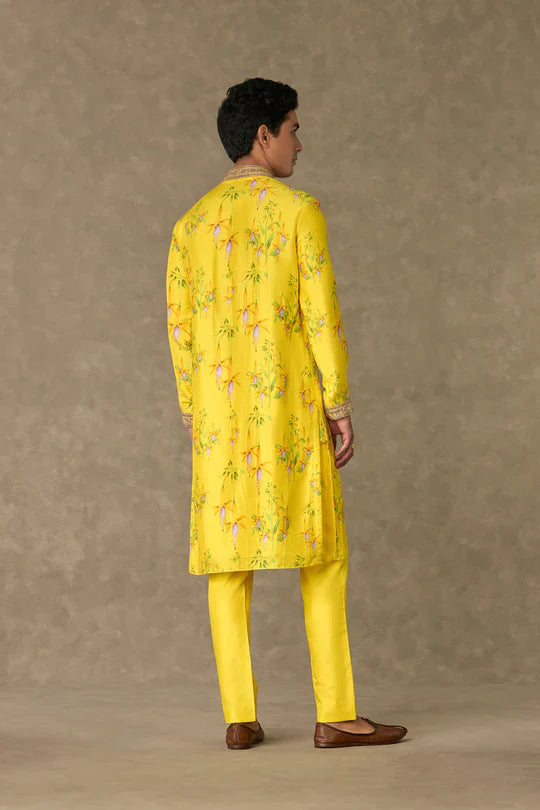 Lemon Yellow Juhi Kurta Set With Pants - Ready to Ship