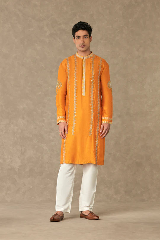 Rust Kalpataru Kurta With Pants