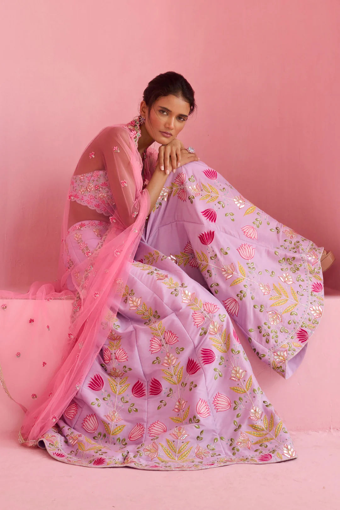 LAVENDER TULIP PALAZZO SET - Ready To Ship