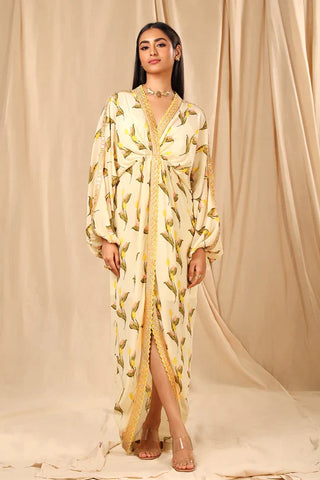 Mango Slip Dress with Silk Pants - Ready To Ship