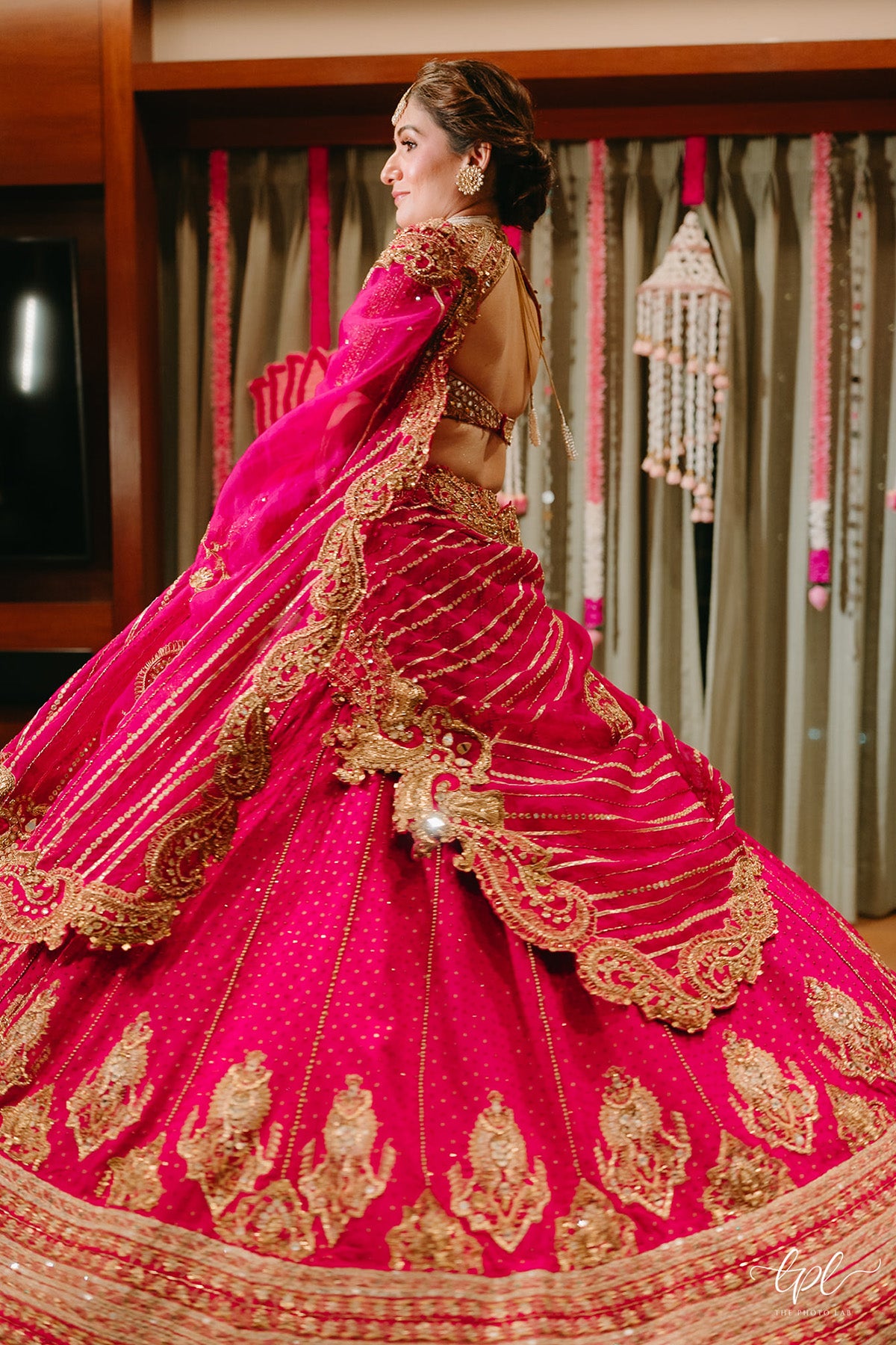 Shauna Gautam in Rani Pink Bridal Lehenga Set