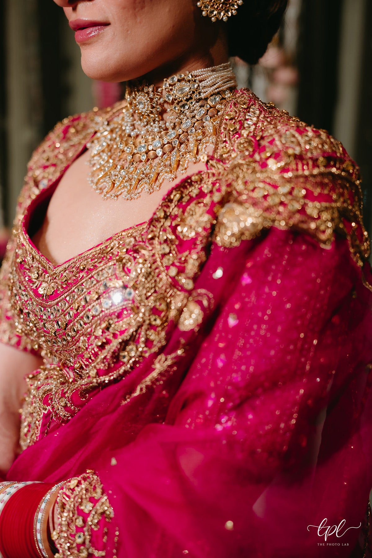 Shauna Gautam in Rani Pink Bridal Lehenga Set