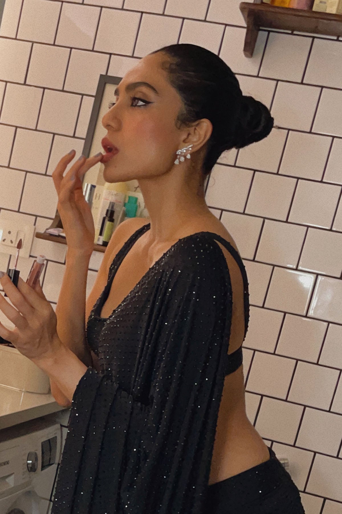 Sobhita Dhulipala in Valora Gown Set - B