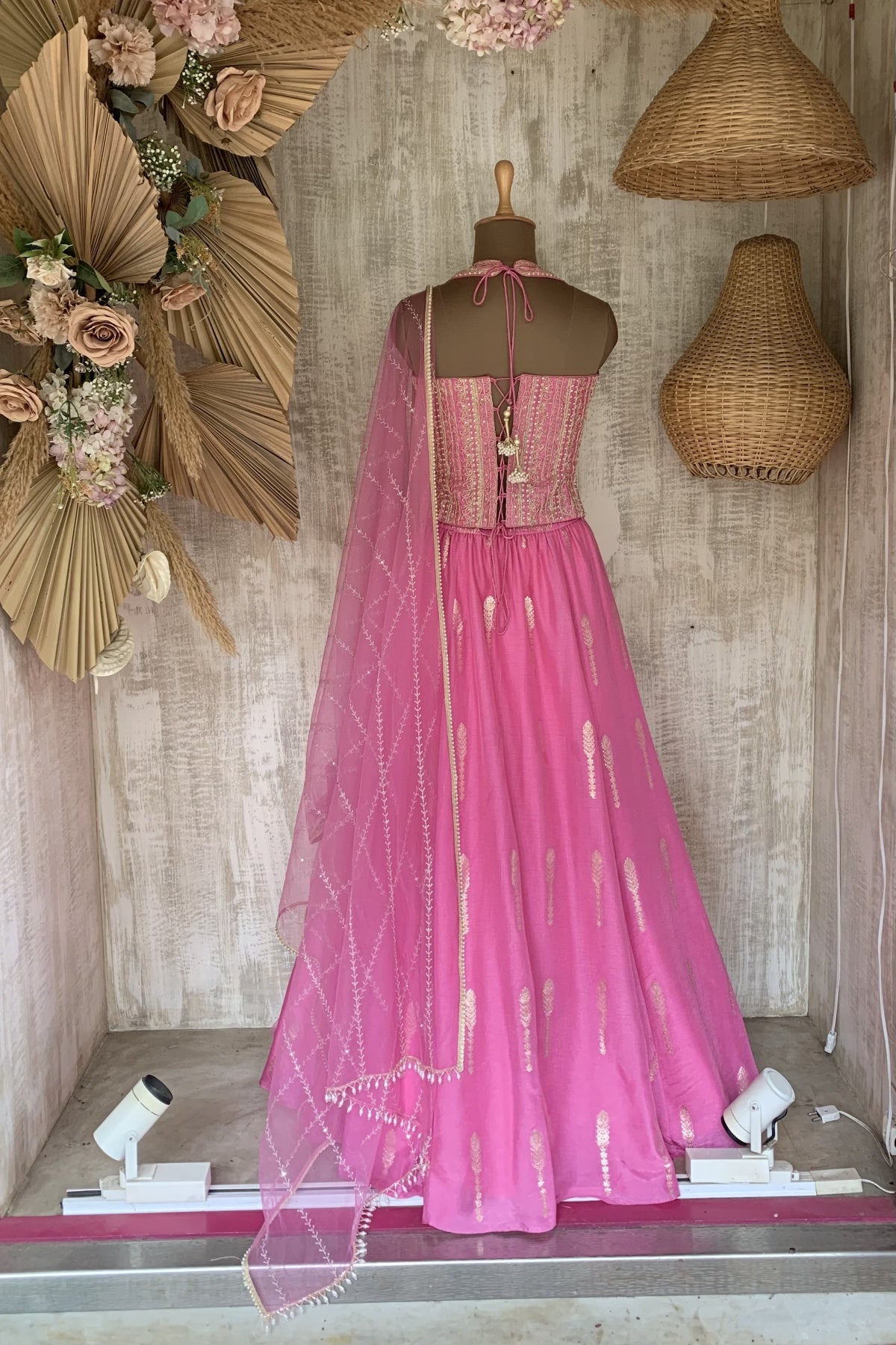 Pink Amal Lehenga Set - Ready to ship