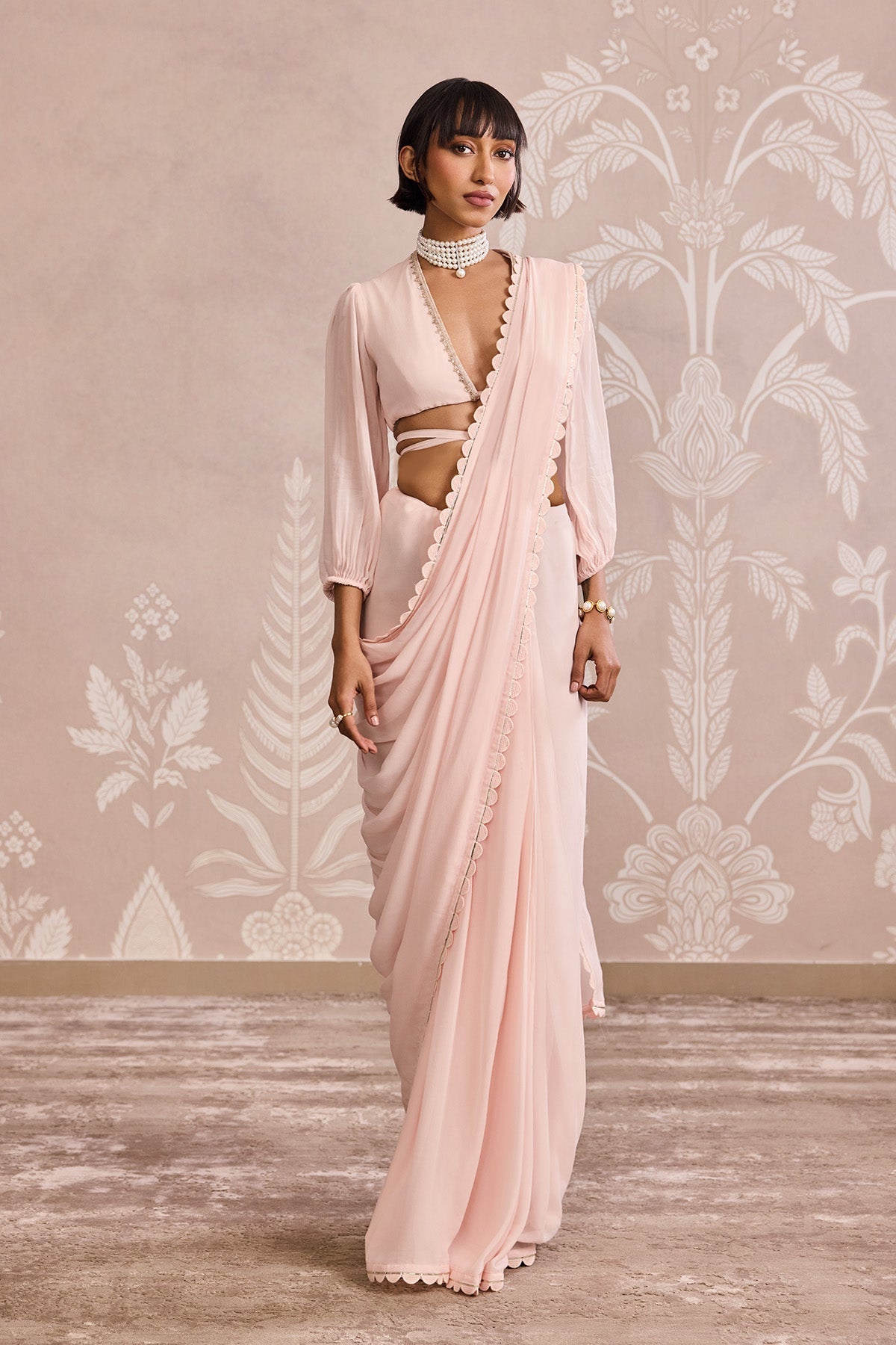 Pearl Saree Set  - Ready To Ship