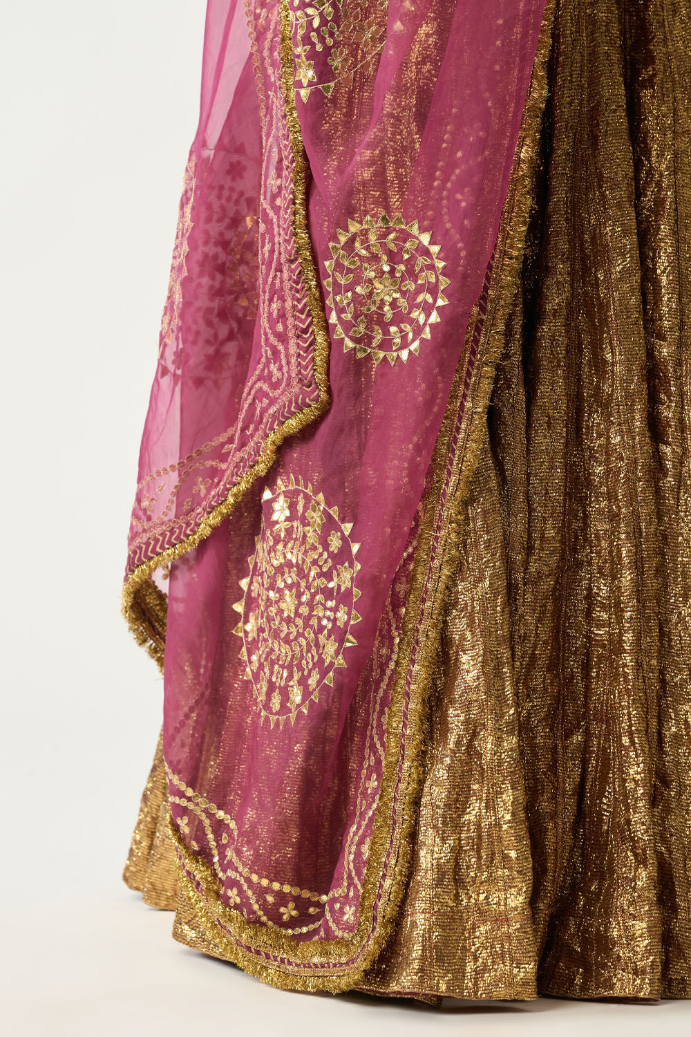 Ira Mehroon Lehenga Set