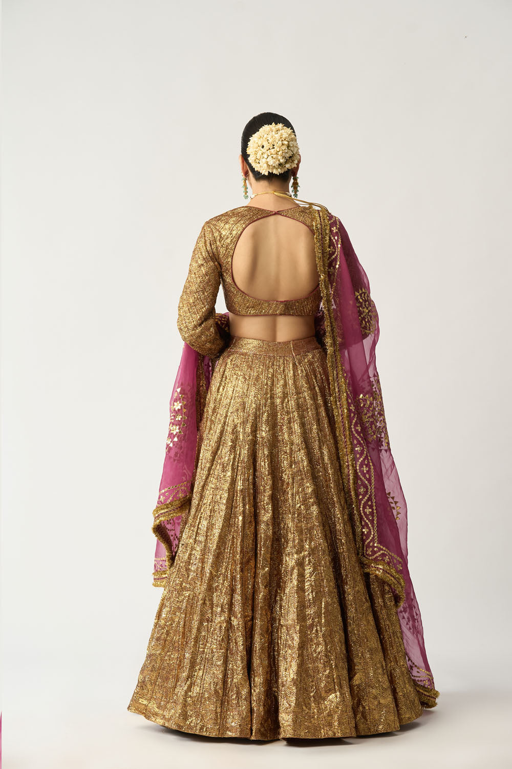 Ira Mehroon Lehenga Set