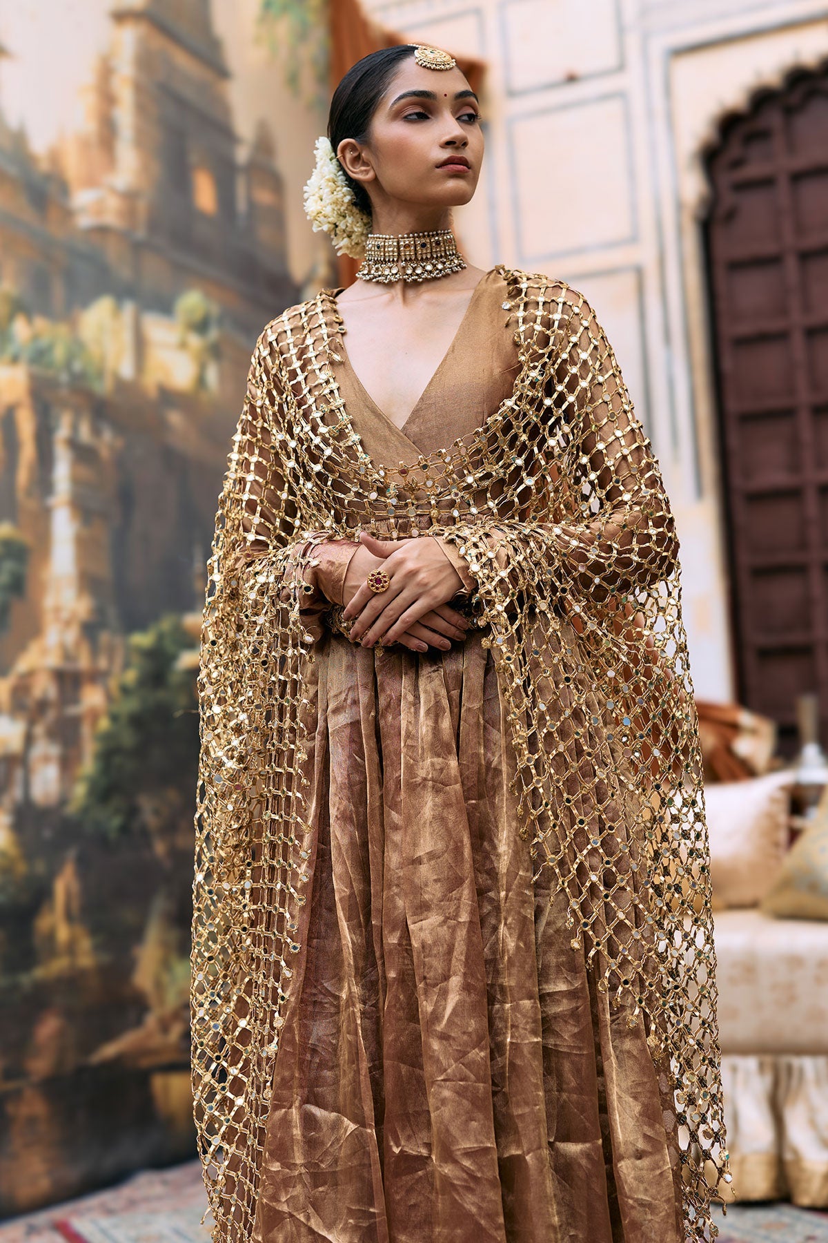 Kanthi Anarkali and Sheeshya Veil Set