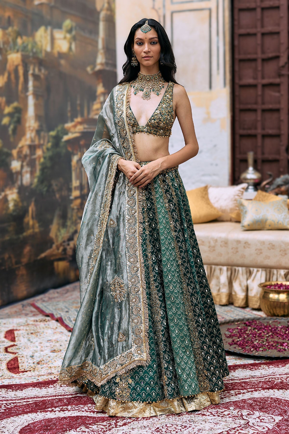 Vaidurya Lehenga Set-B