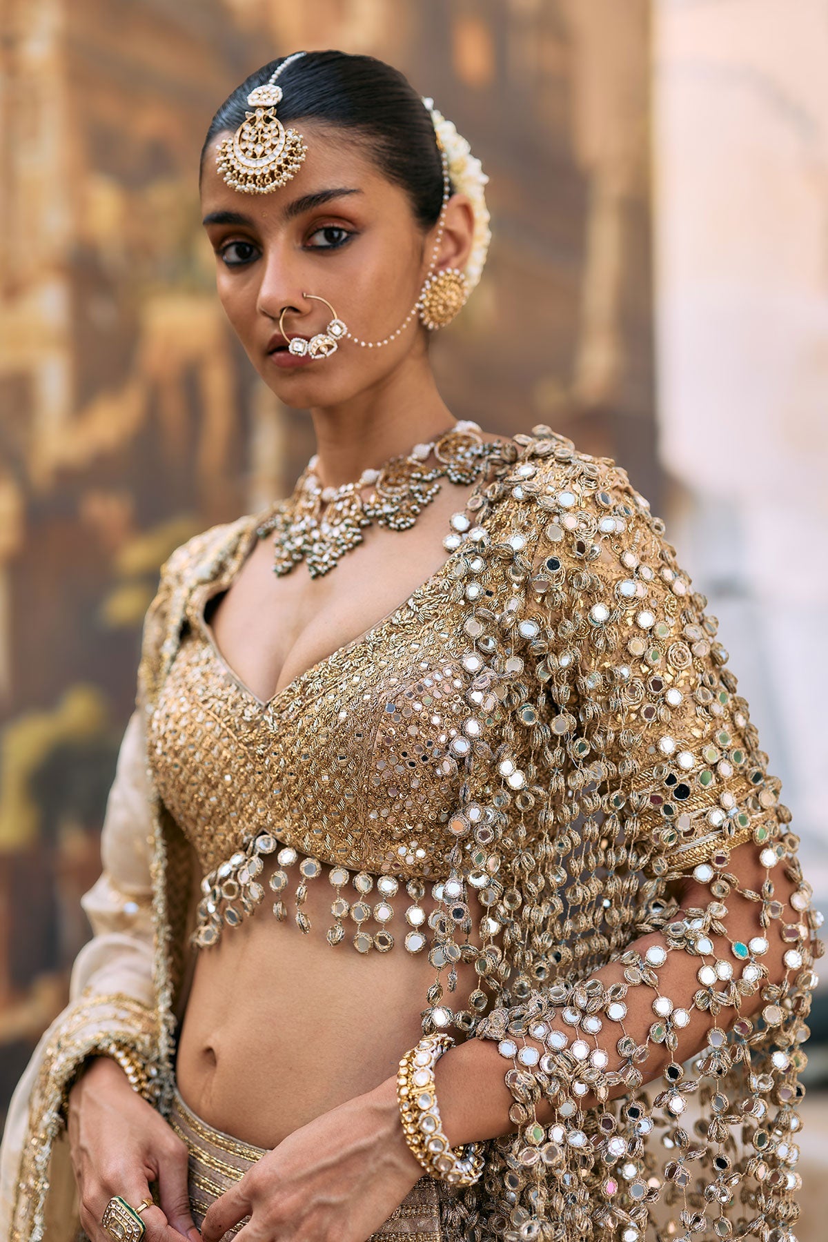 Mangalmurti Lehenga Set With Jaal