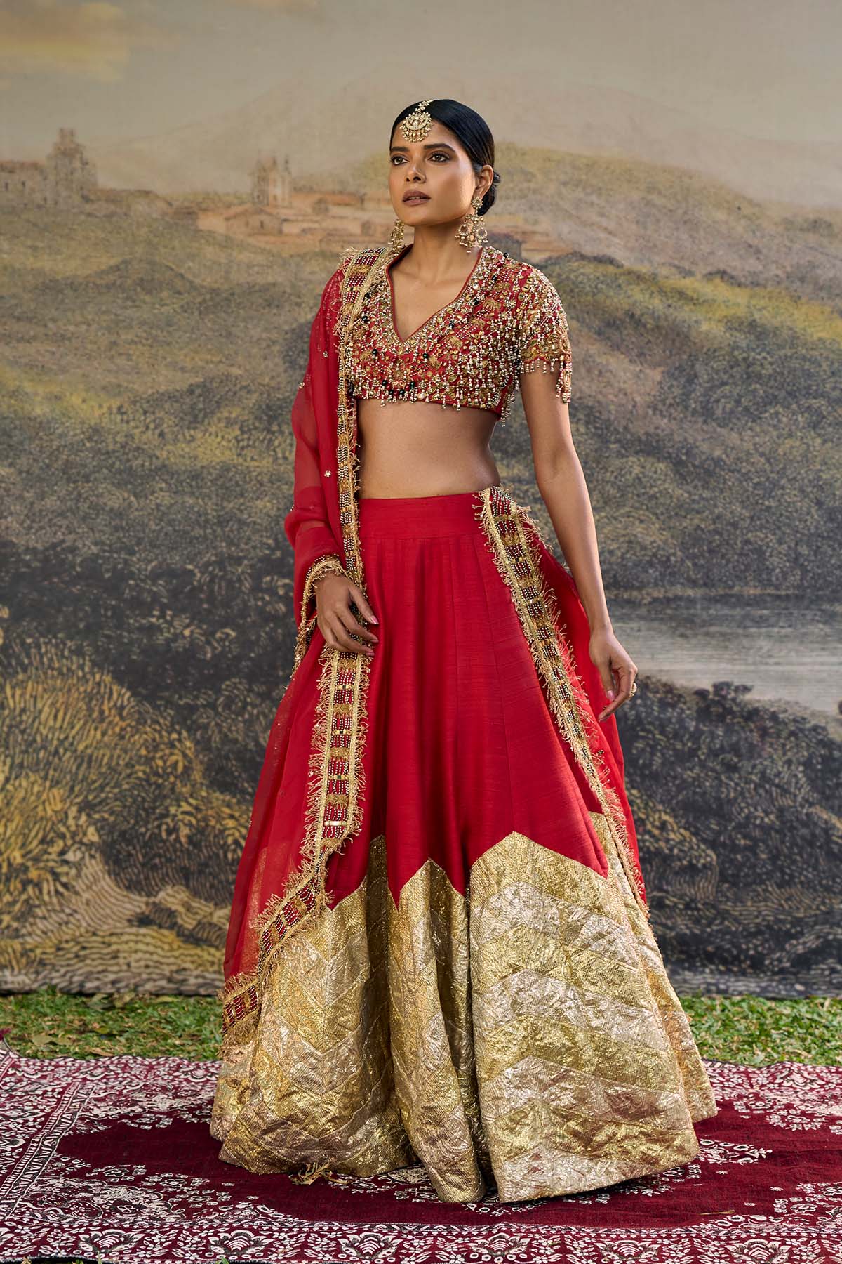 Lalima Jadau Lehenga Set